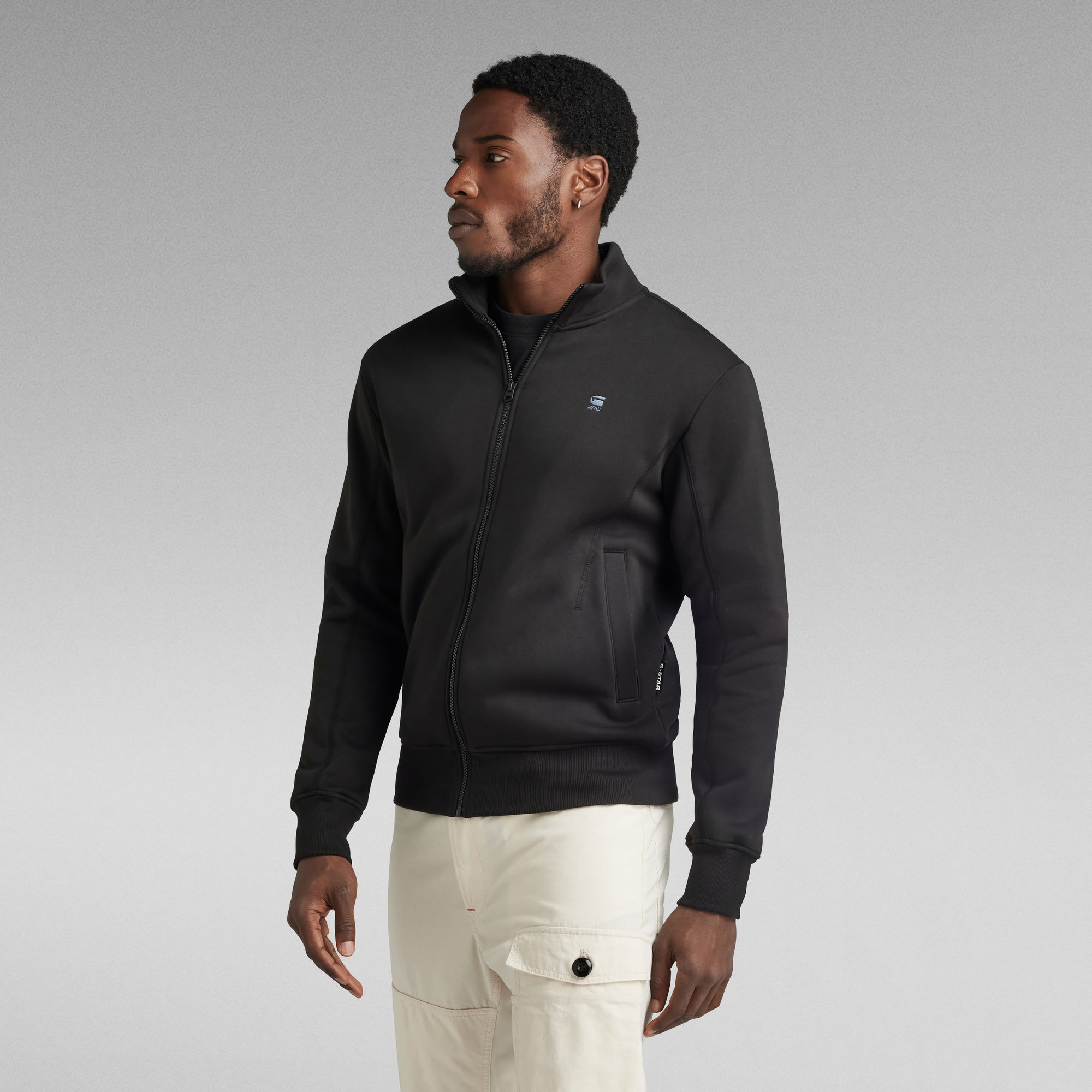 G-Star RAW Track Jacket Sweater Zwart Heren