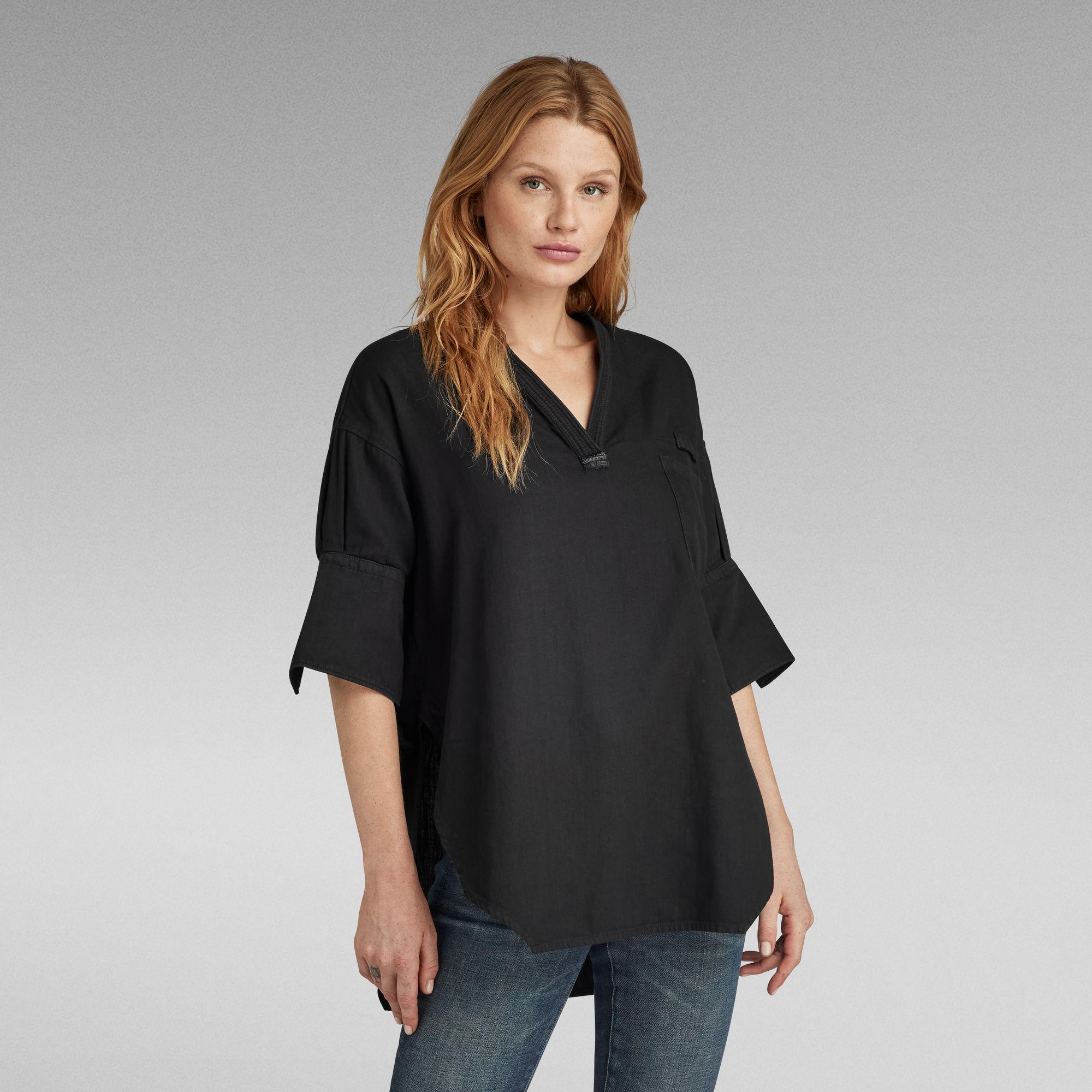 

Woven Tunic - Black - Women