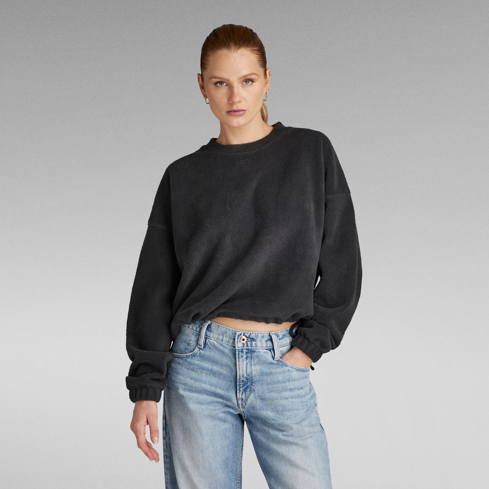 

Fleece XXL Sweater - Grijs - Dames