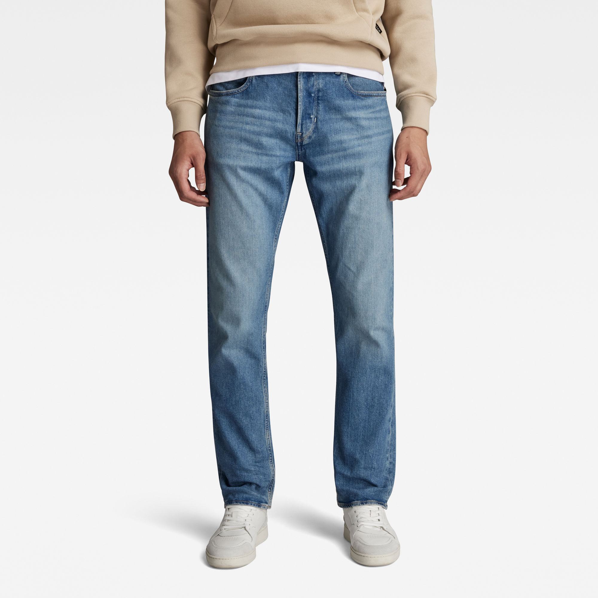 

Mosa Straight Jeans - Midden blauw - Heren