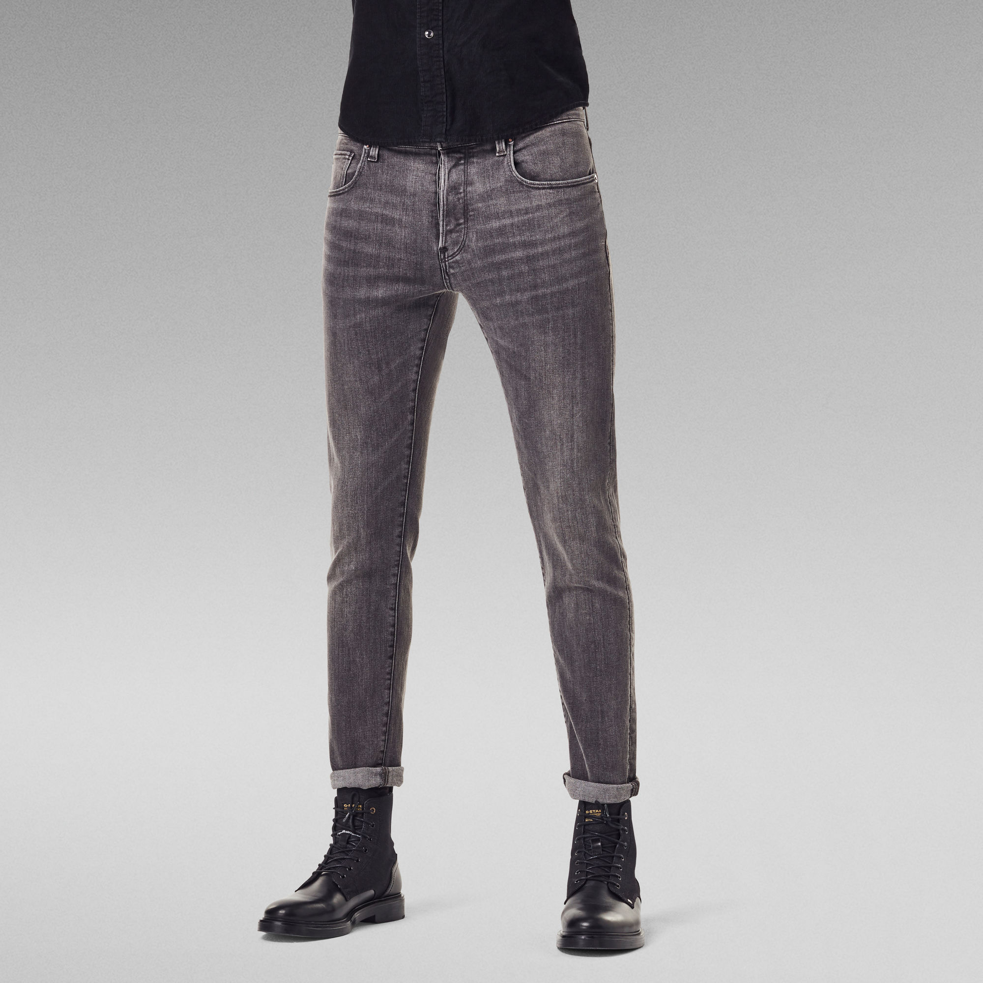 

3301 Slim Jeans - Black - Men