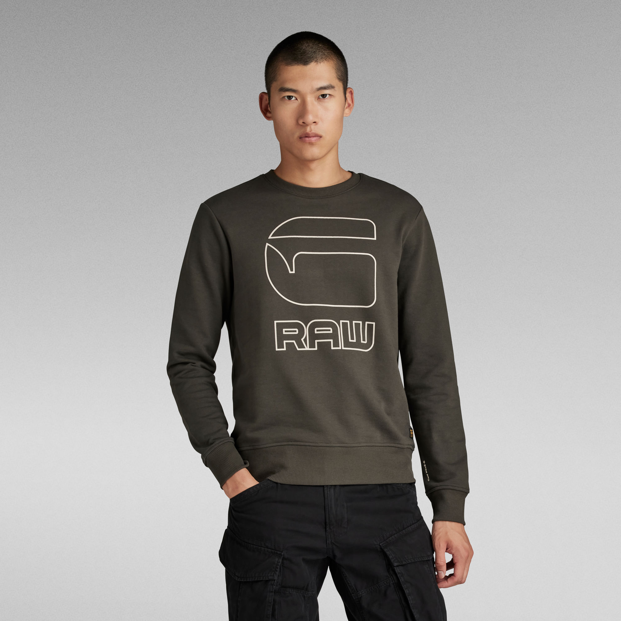 Graphic Graw Sweatshirt - Grau - Herren