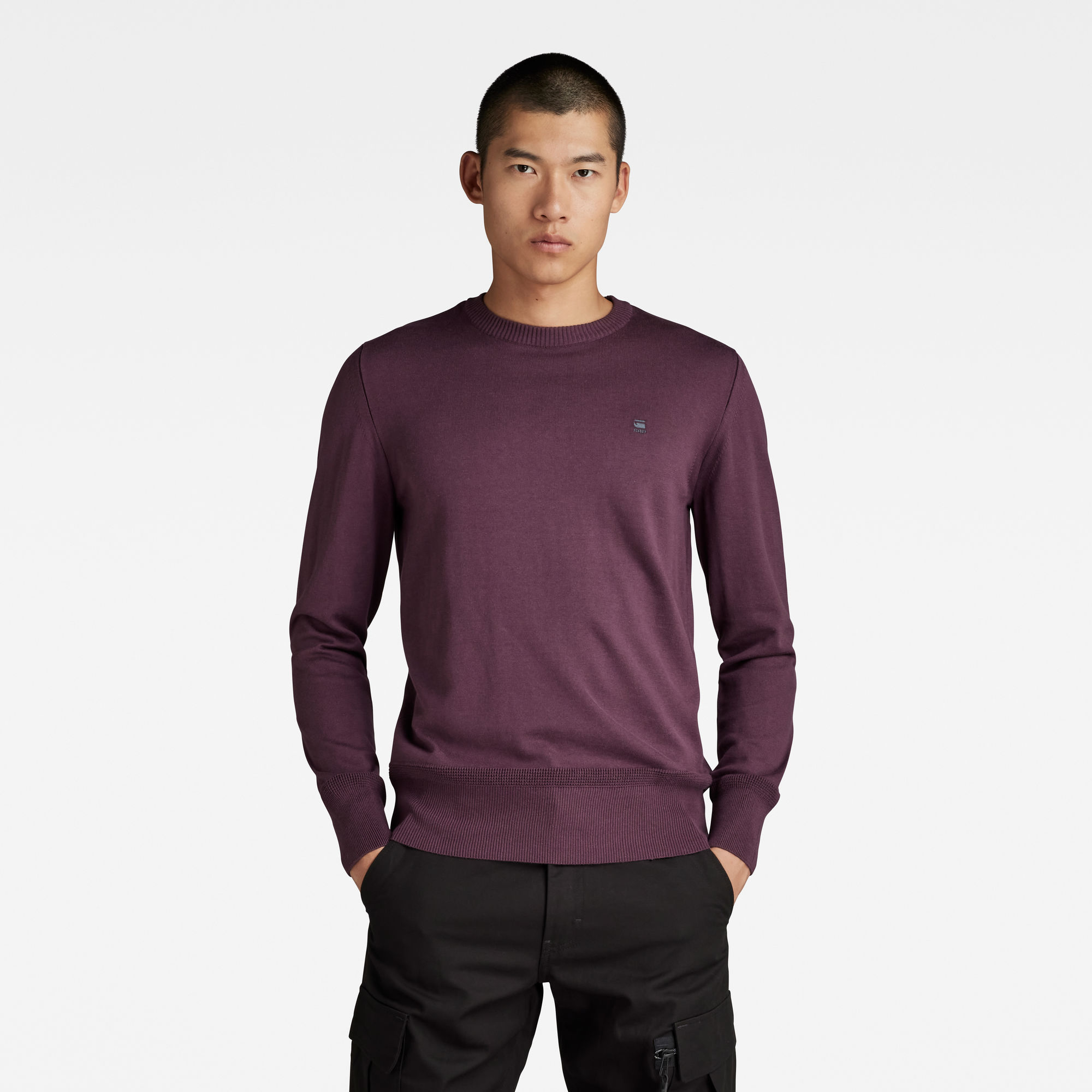 G-Star RAW Gebreide Trui Core Paars Heren