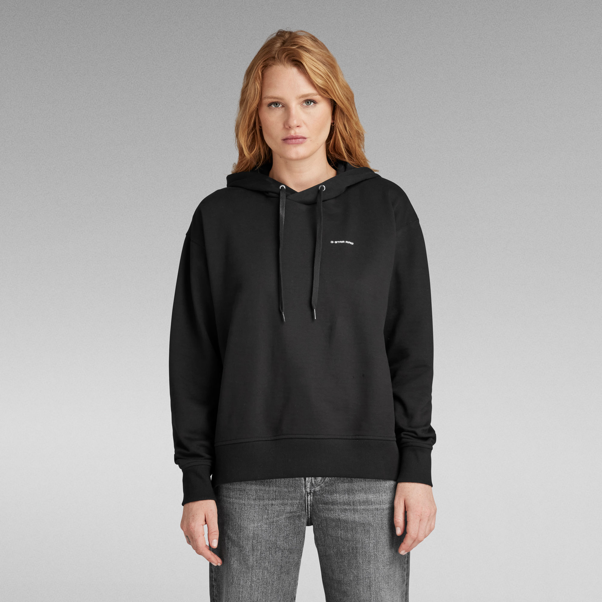 Graphic Core Hooded Sweatshirt - Schwarz - Damen