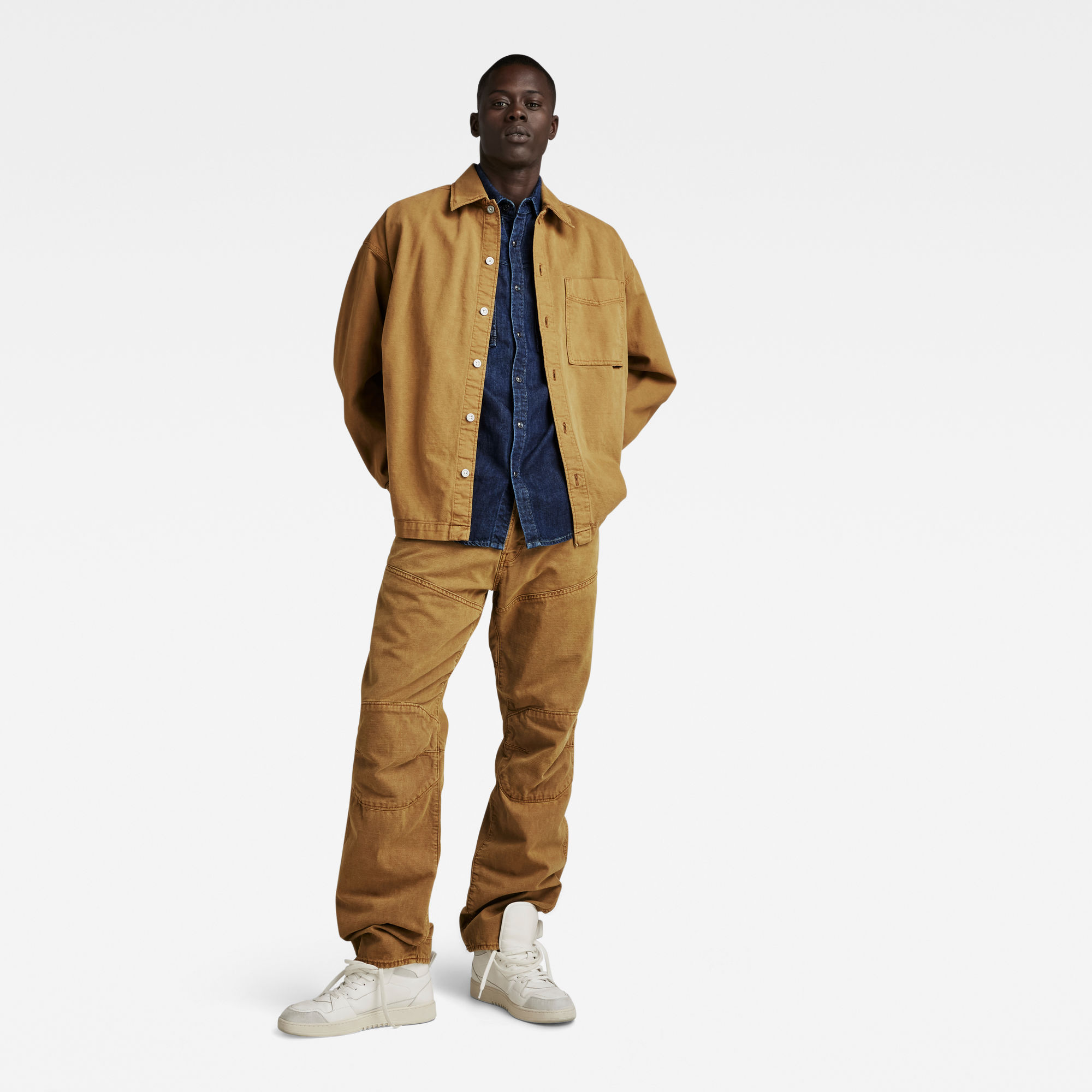 

5620 G-Star Elwood Regular Jeans - Bruin - Heren