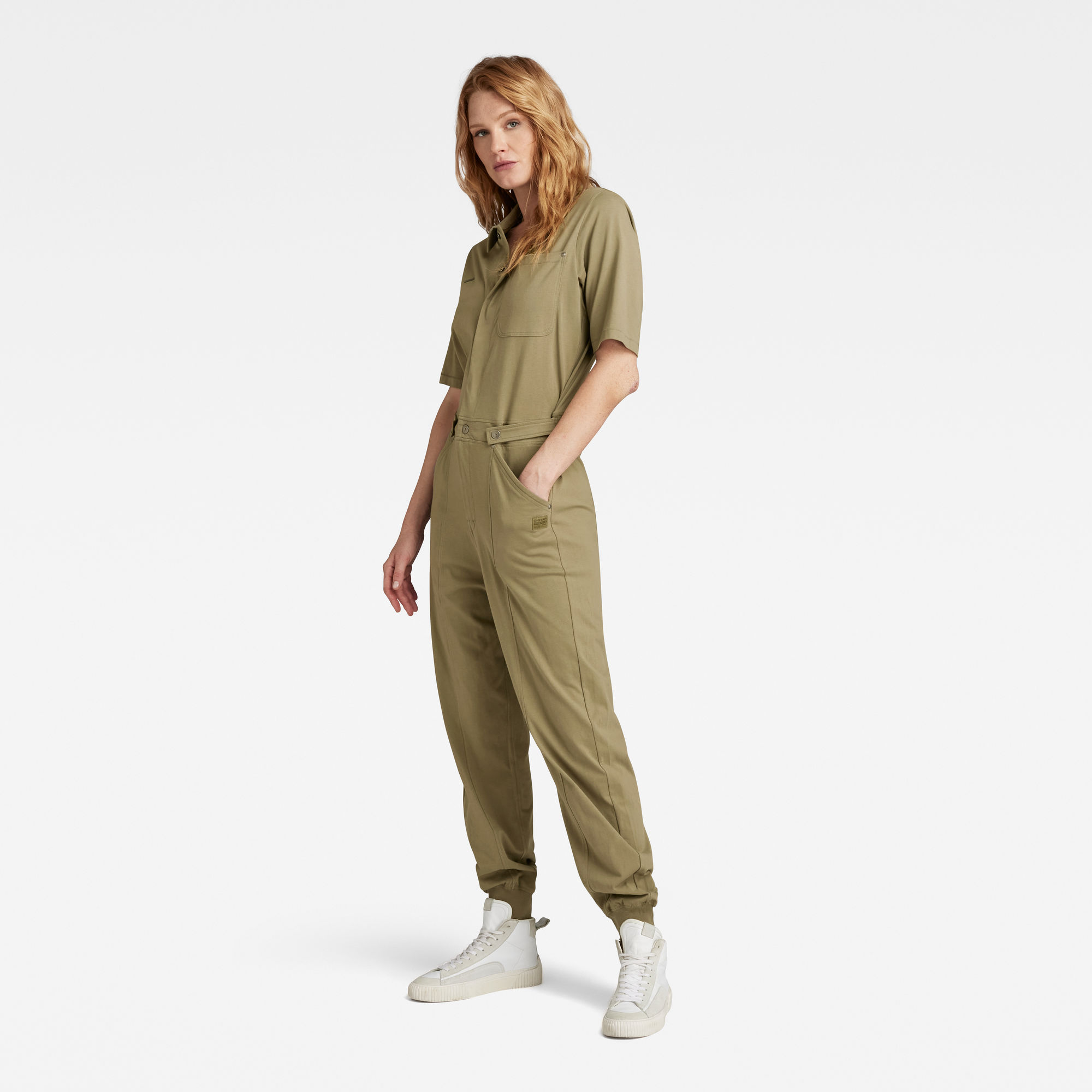 G-Star RAW Track Jumpsuit Groen Dames