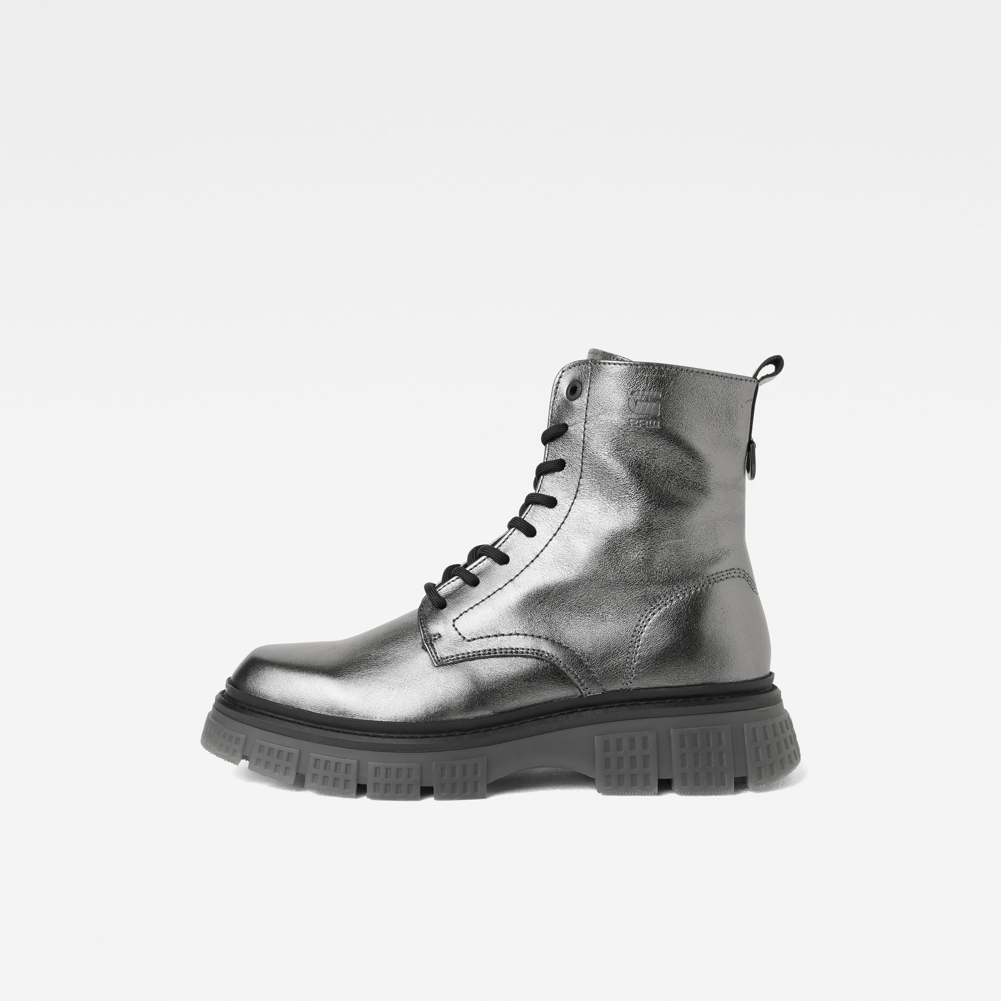 

Radar High Metallic Boots - Grey - Women