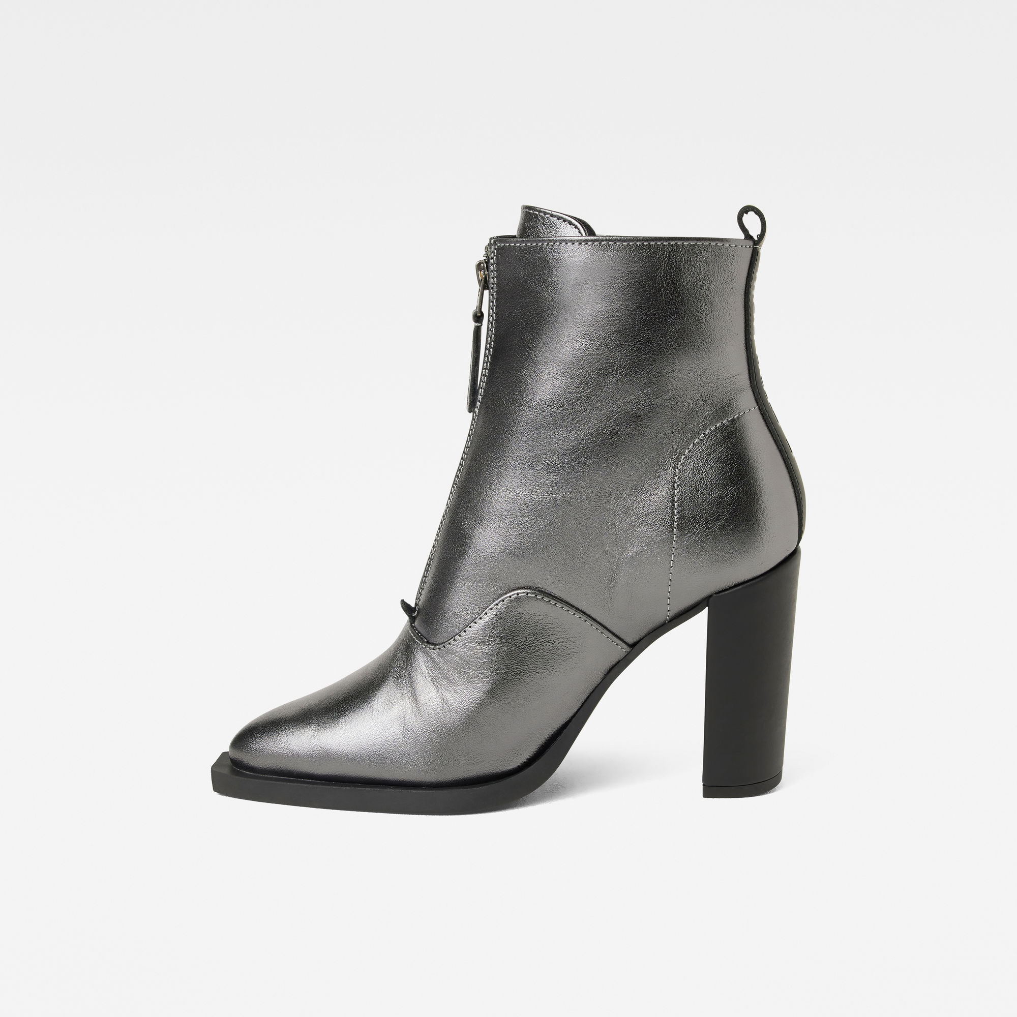 

Mysid Mid Metallic Zip Stiefel - Grau - Damen