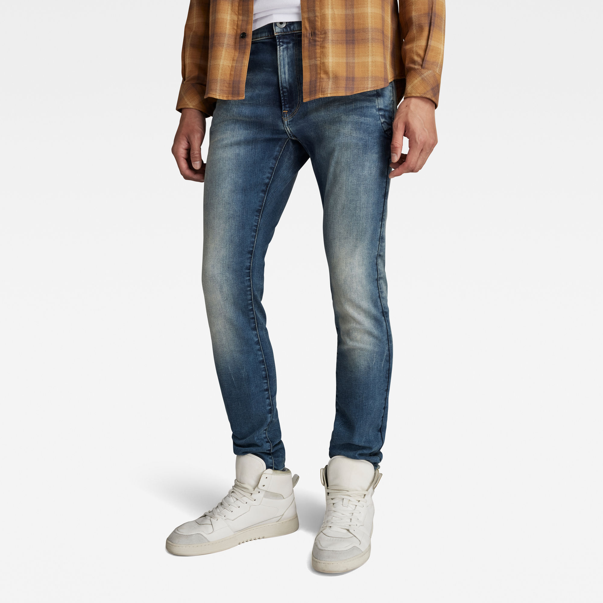 

Lancet Skinny Jeans - Midden blauw - Heren
