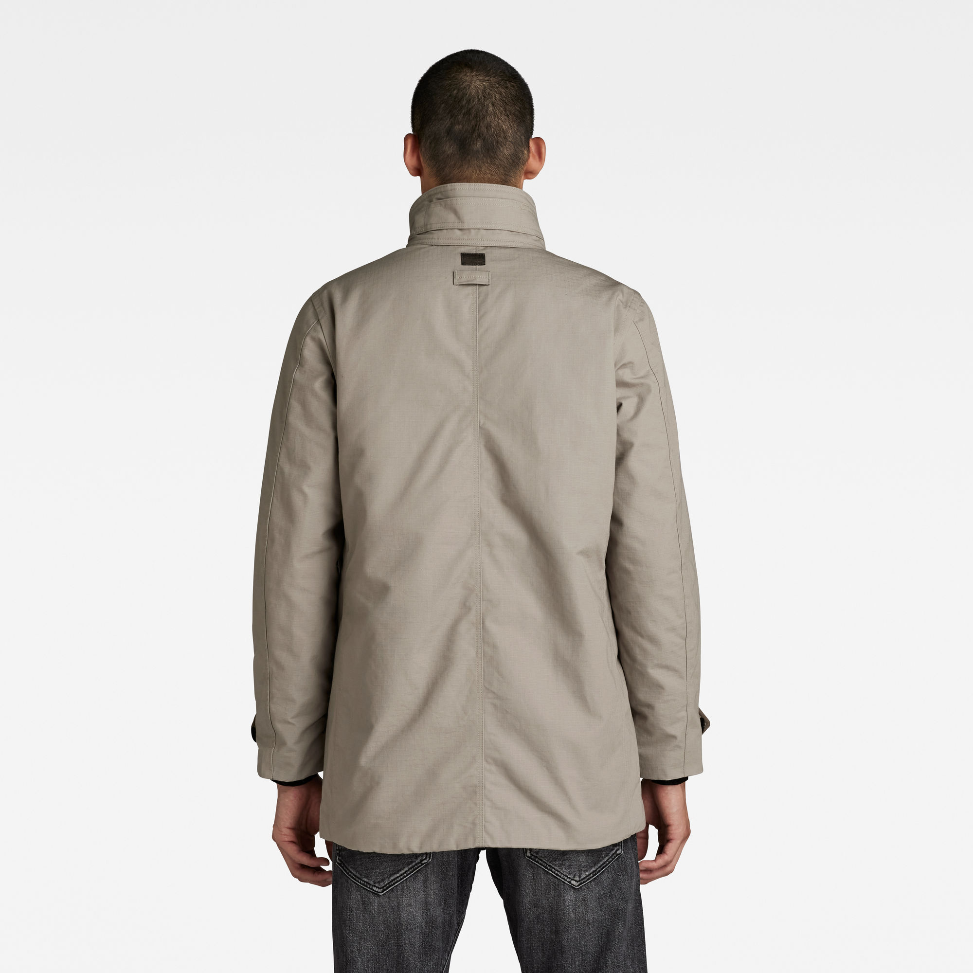 G-Star RAW Gewatteerde Trenchcoat Grijs Heren
