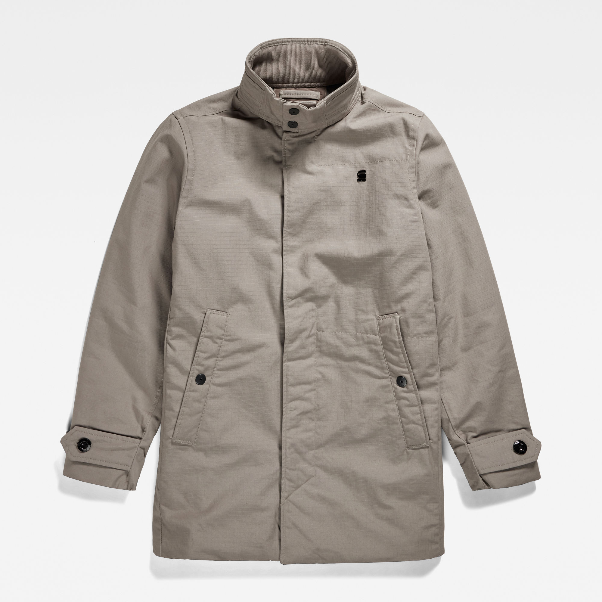G-Star RAW Gewatteerde Trenchcoat Grijs Heren