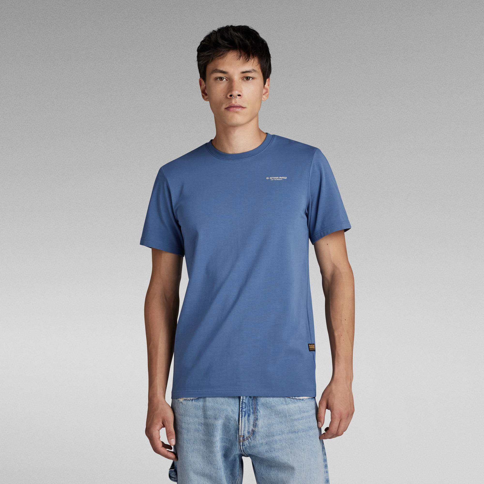 G-STAR RAW Heren Polo's & T-shirts Slim Base R T S s Blauw