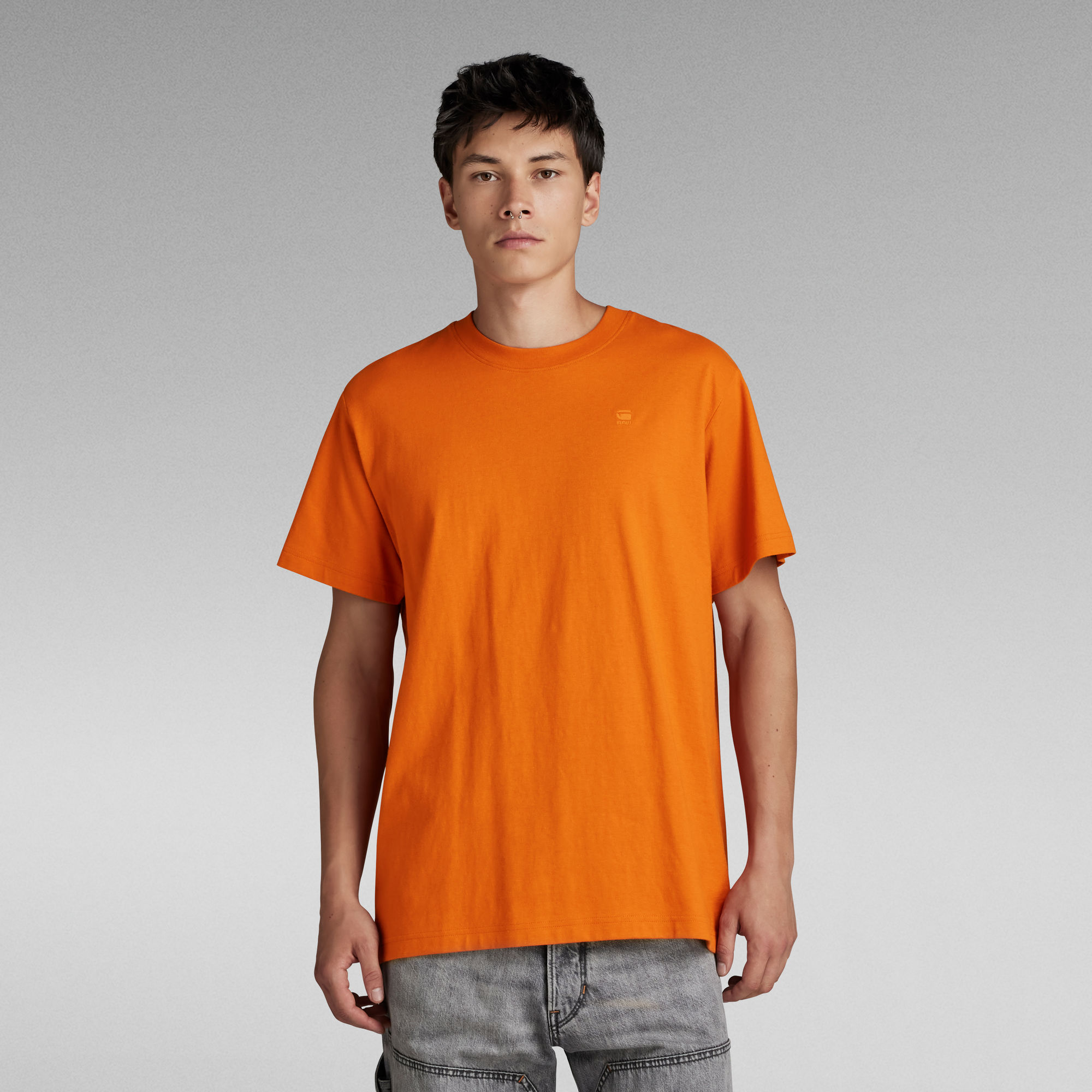 G-Star RAW Air Flow Loose T-Shirt Oranje Heren