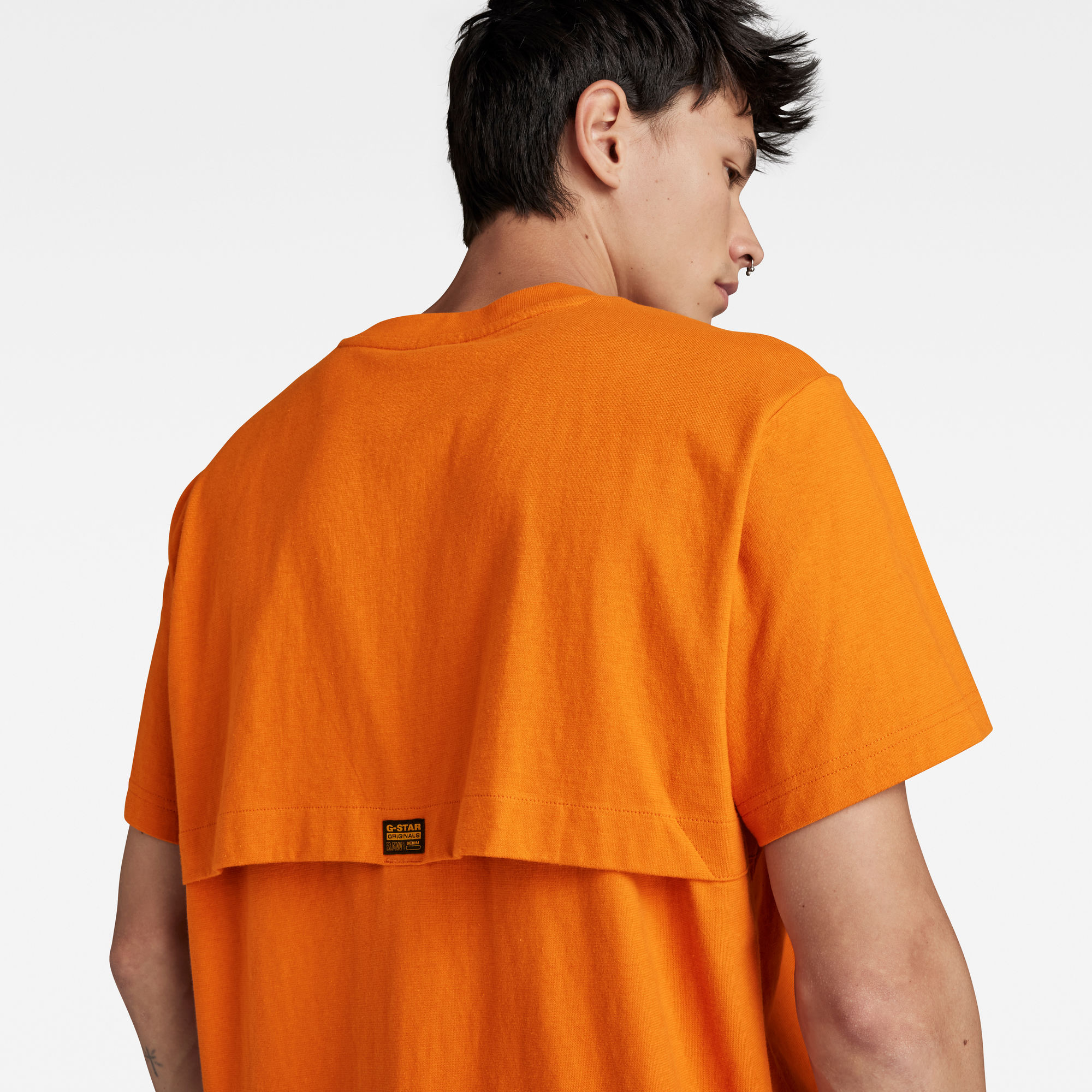 G-Star RAW Air Flow Loose T-Shirt Oranje Heren