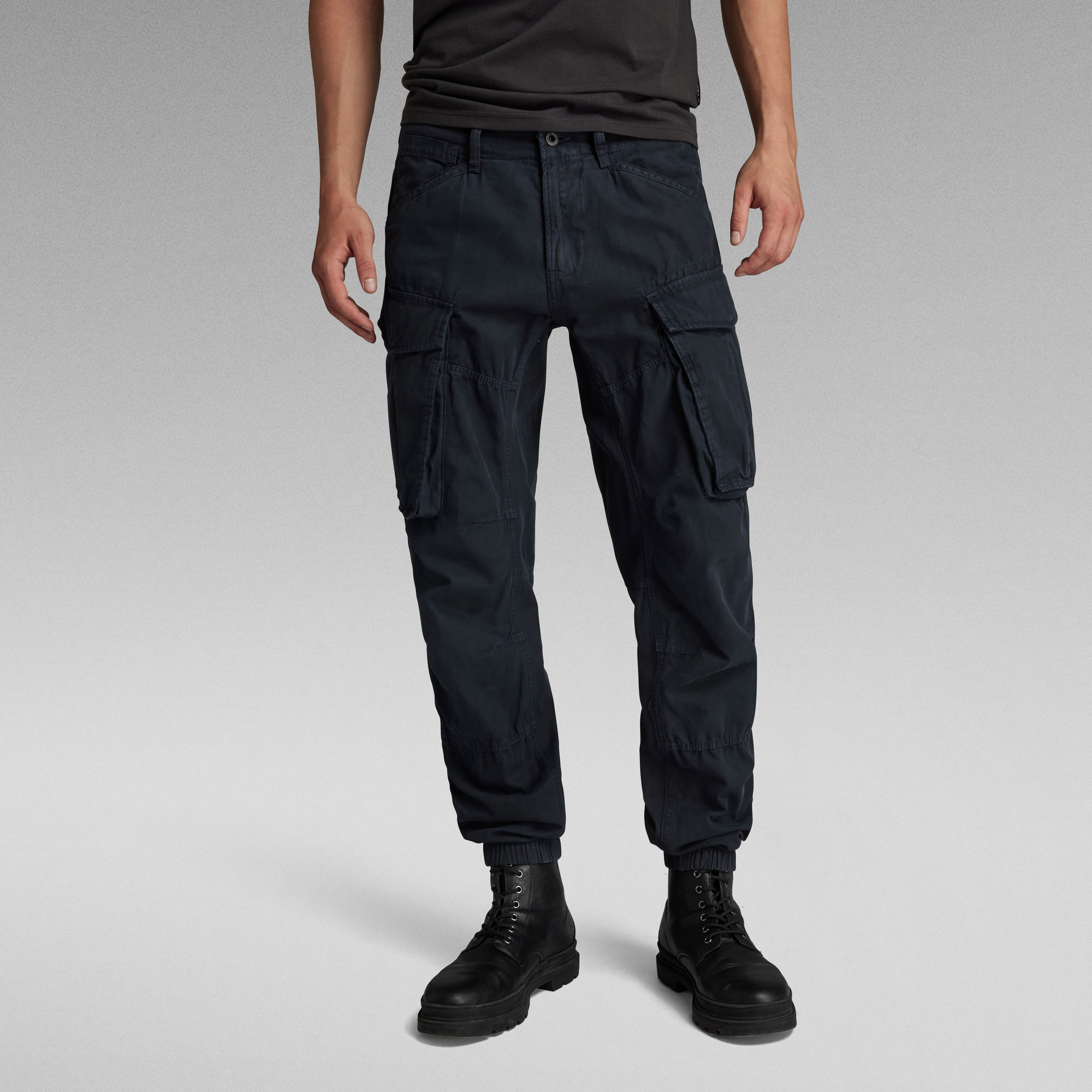 Cargohose 3D Regular Tapered Cuffed - Dunkelblau - Herren