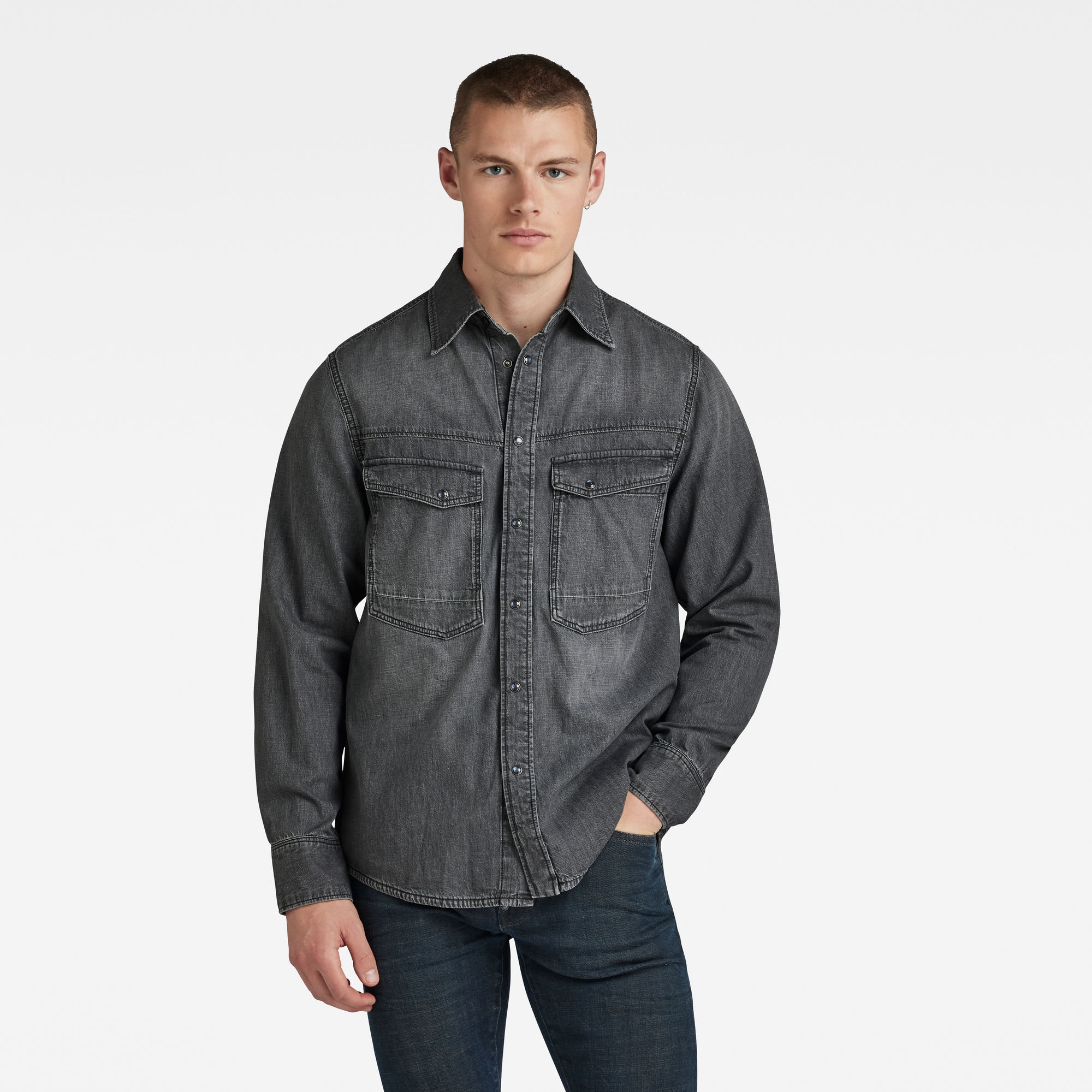 

Unisex Dakota Regular Shirt - Grijs - Heren