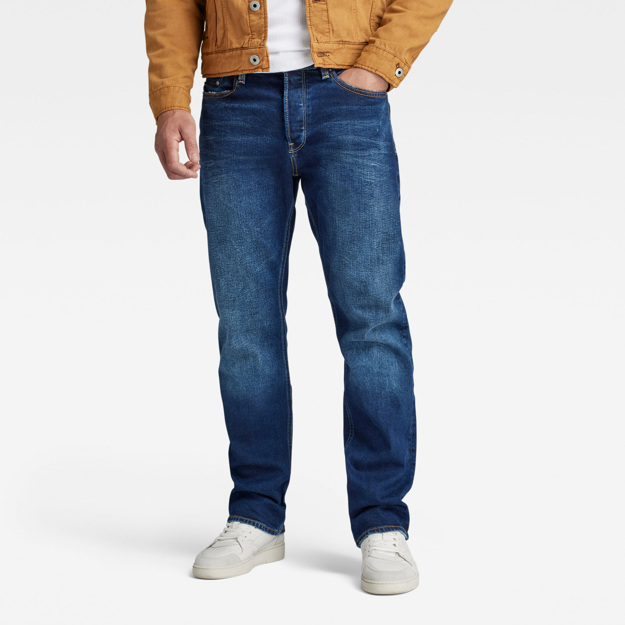 

Dakota Regular Straight Jeans - Donkerblauw - Heren