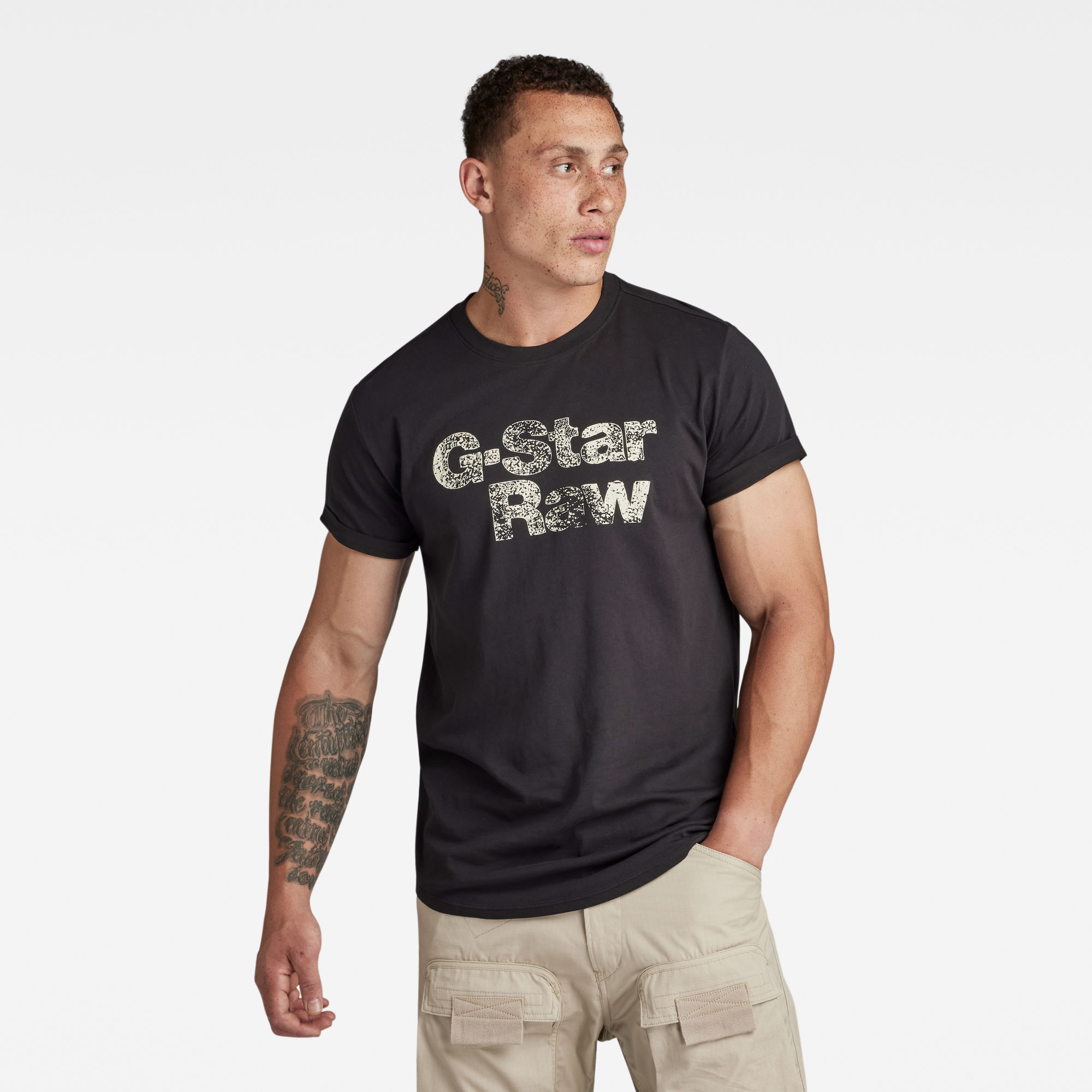 

Painted Graphic Lash T-Shirt - Schwarz - Herren