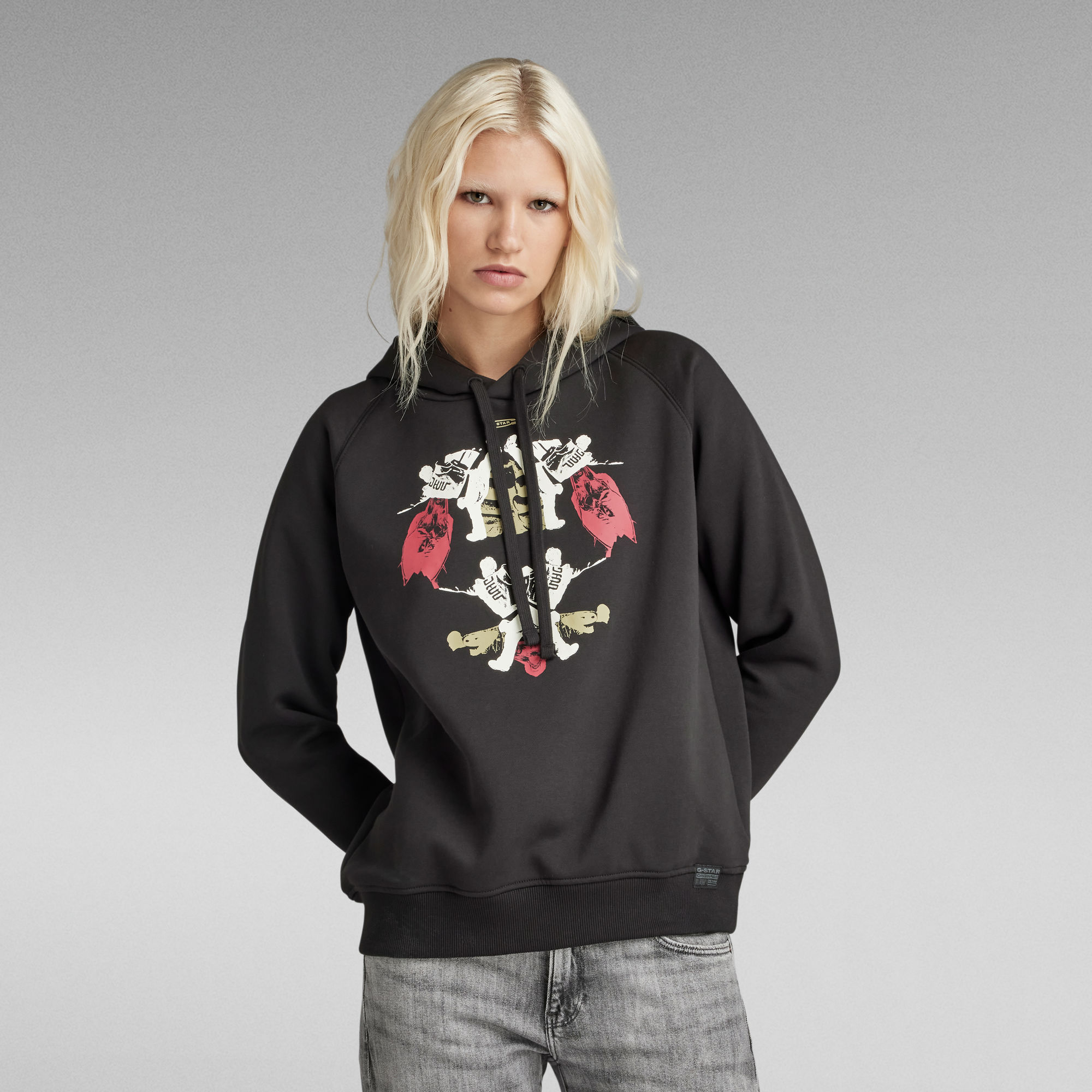 

Look Book Graphic Hoodie - Black - Women