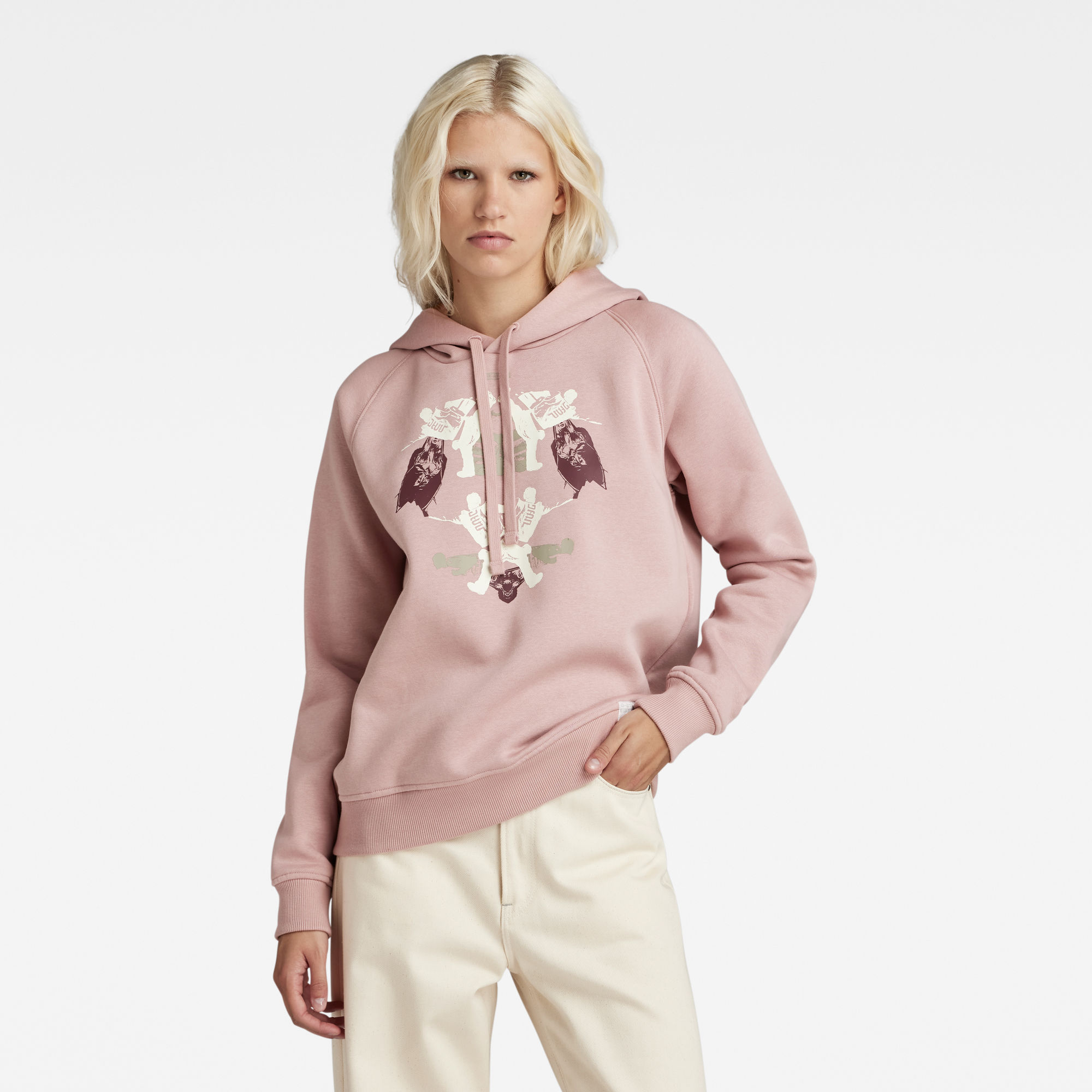 

Look Book Graphic Hoodie - Pink - Women