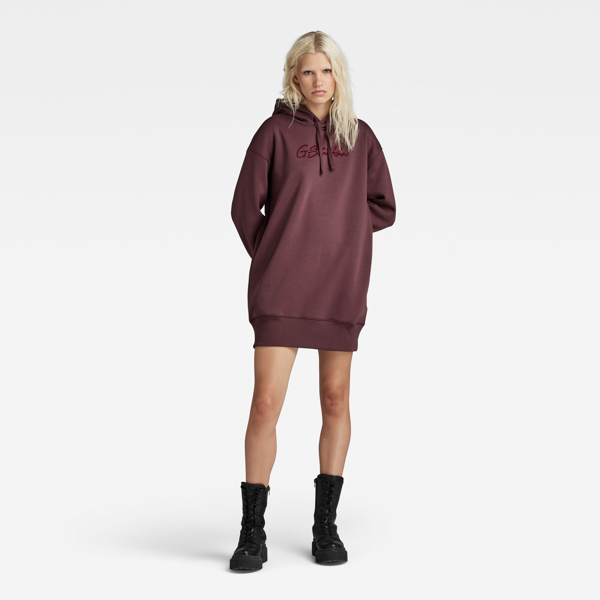 

Flock Hoodie Jurk - Rood - Dames