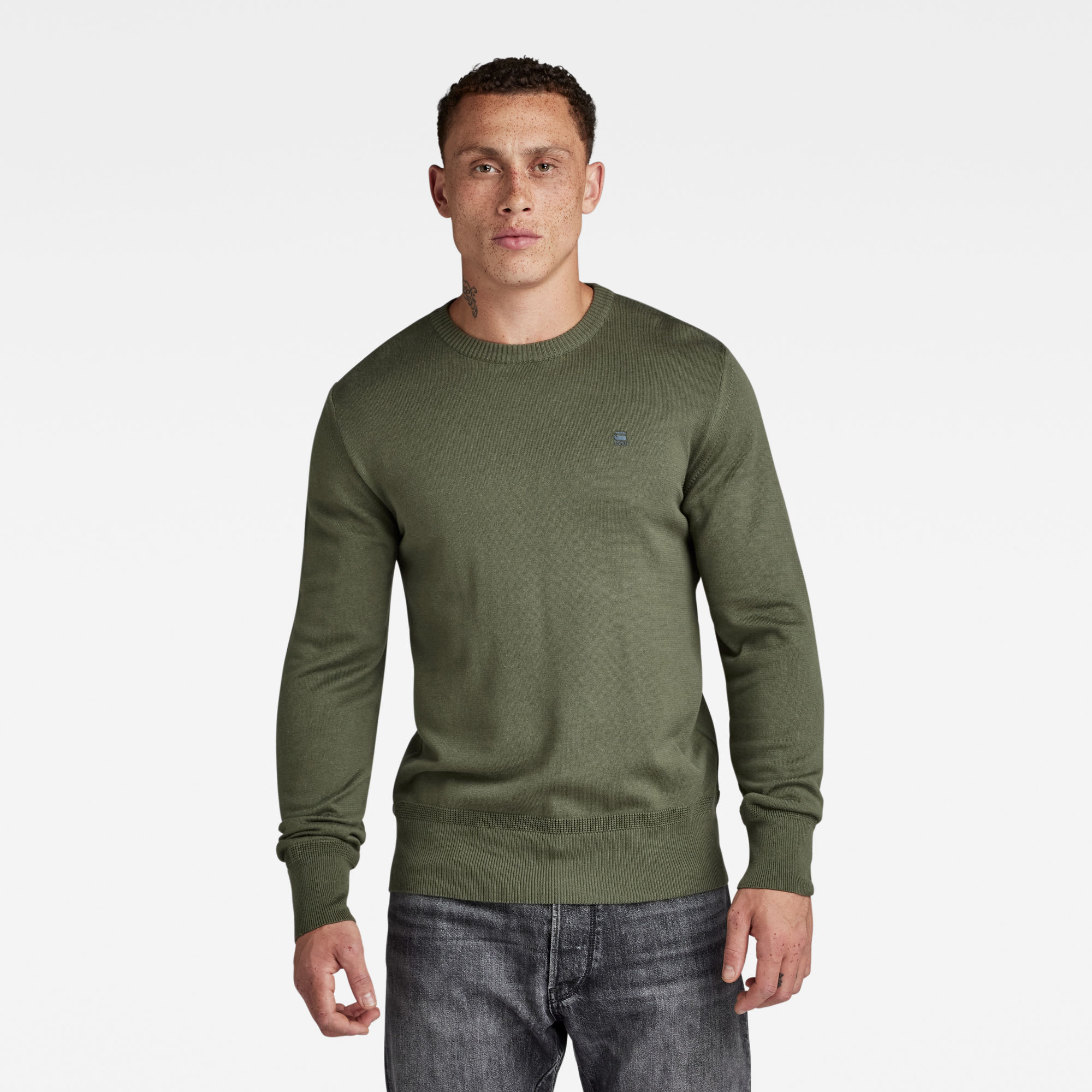 

Core Knitted Sweater - Green - Men
