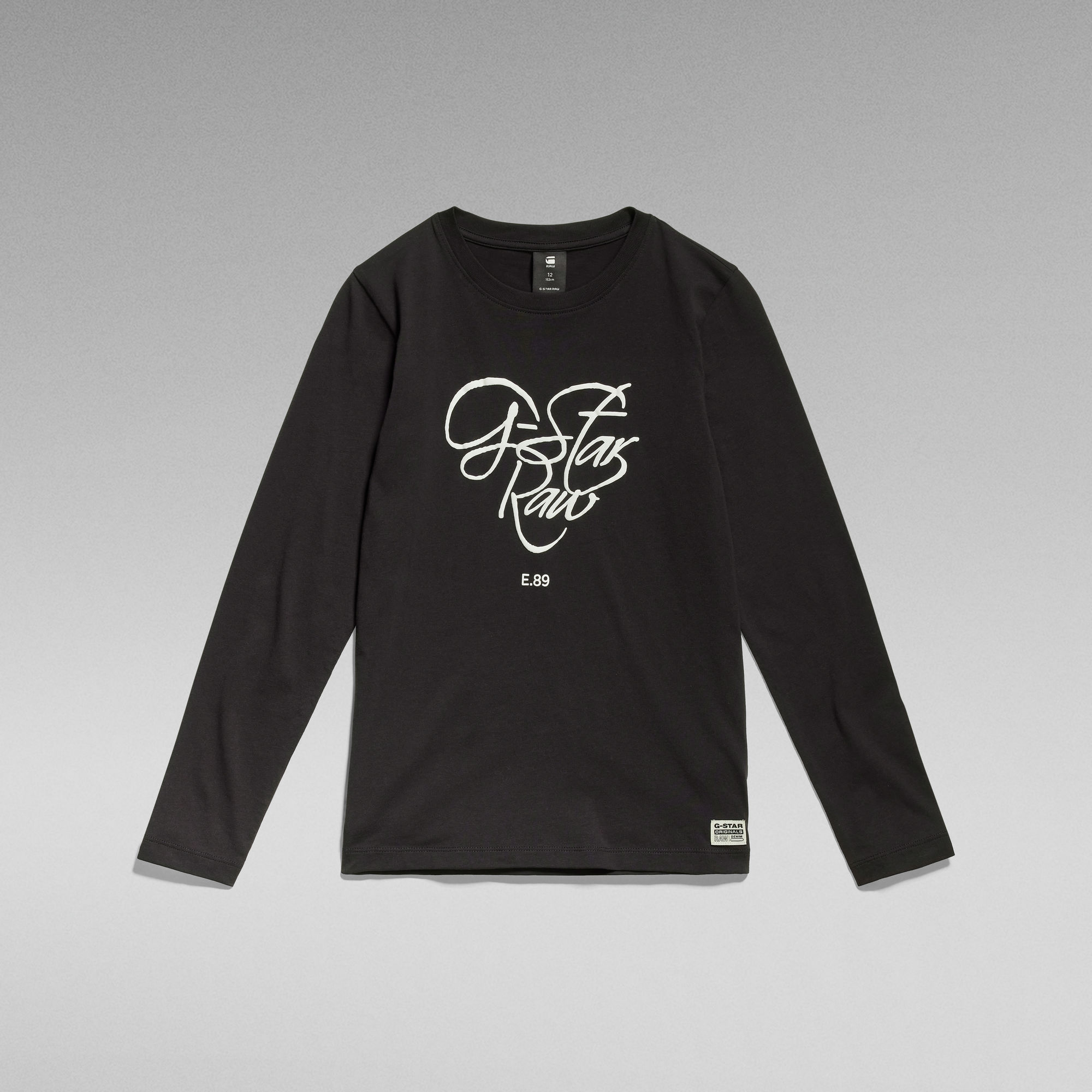 

Kids Long Sleeve T-Shirt Signature - Schwarz - mädchen