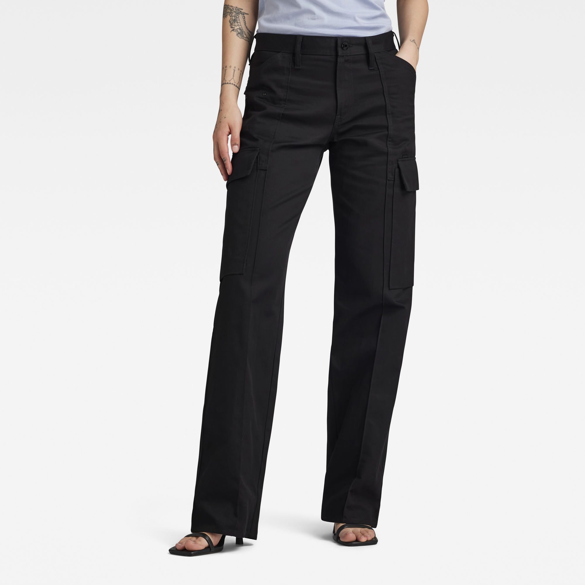 

Judee Cargo Broek - Zwart - Dames