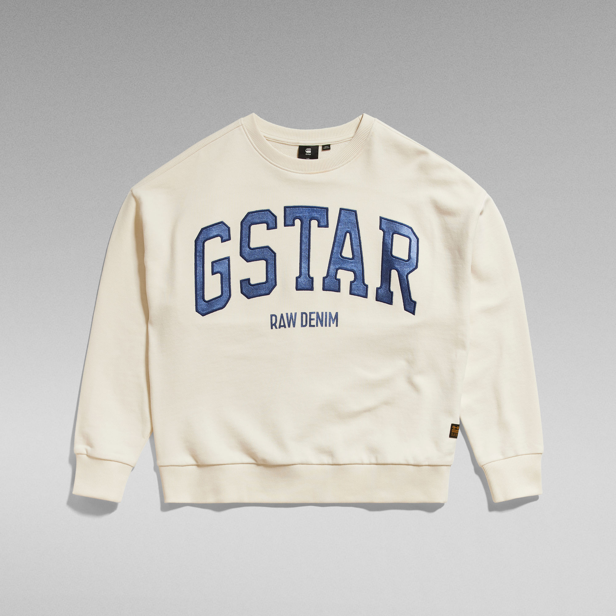 

Kids Cropped Sweatshirt RAW Denim - Beige - mädchen