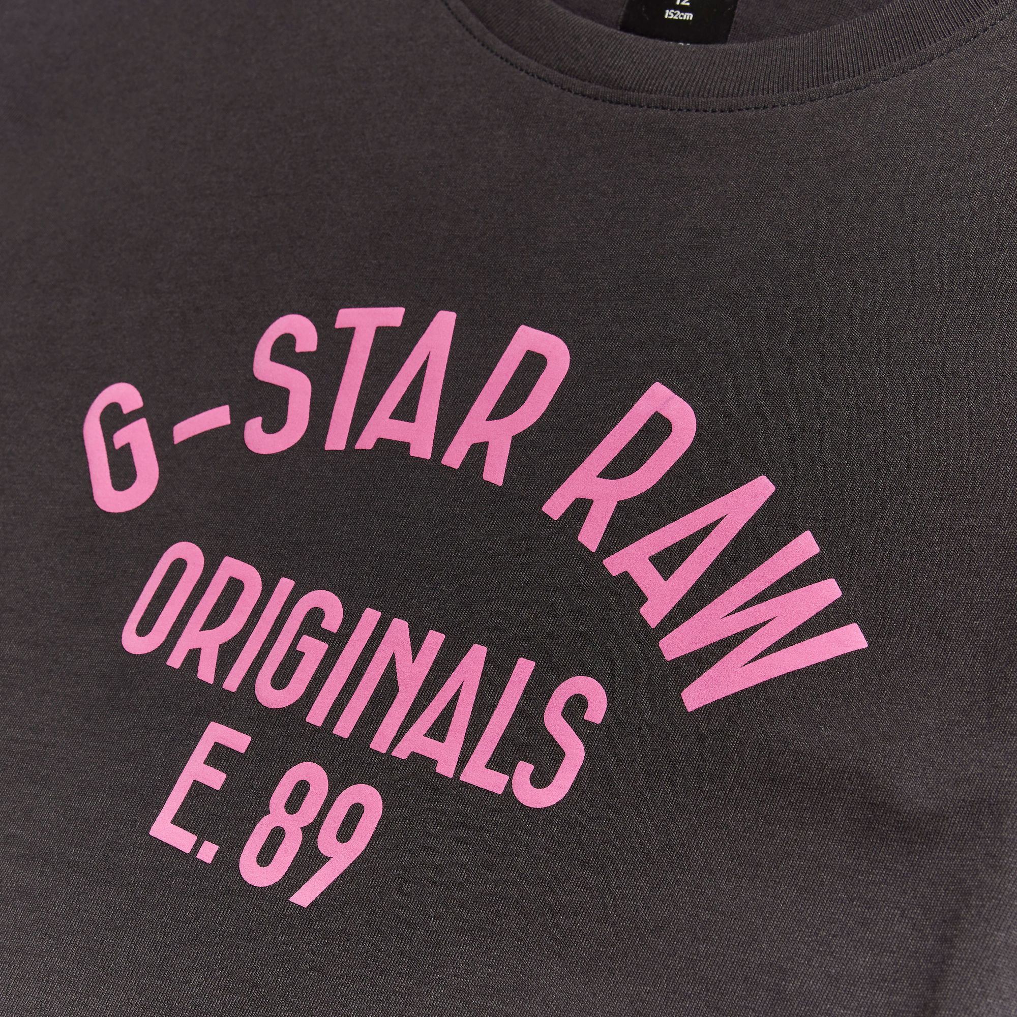 G-Star RAW Kids T-Shirt Originals 89 Zwart meisjes