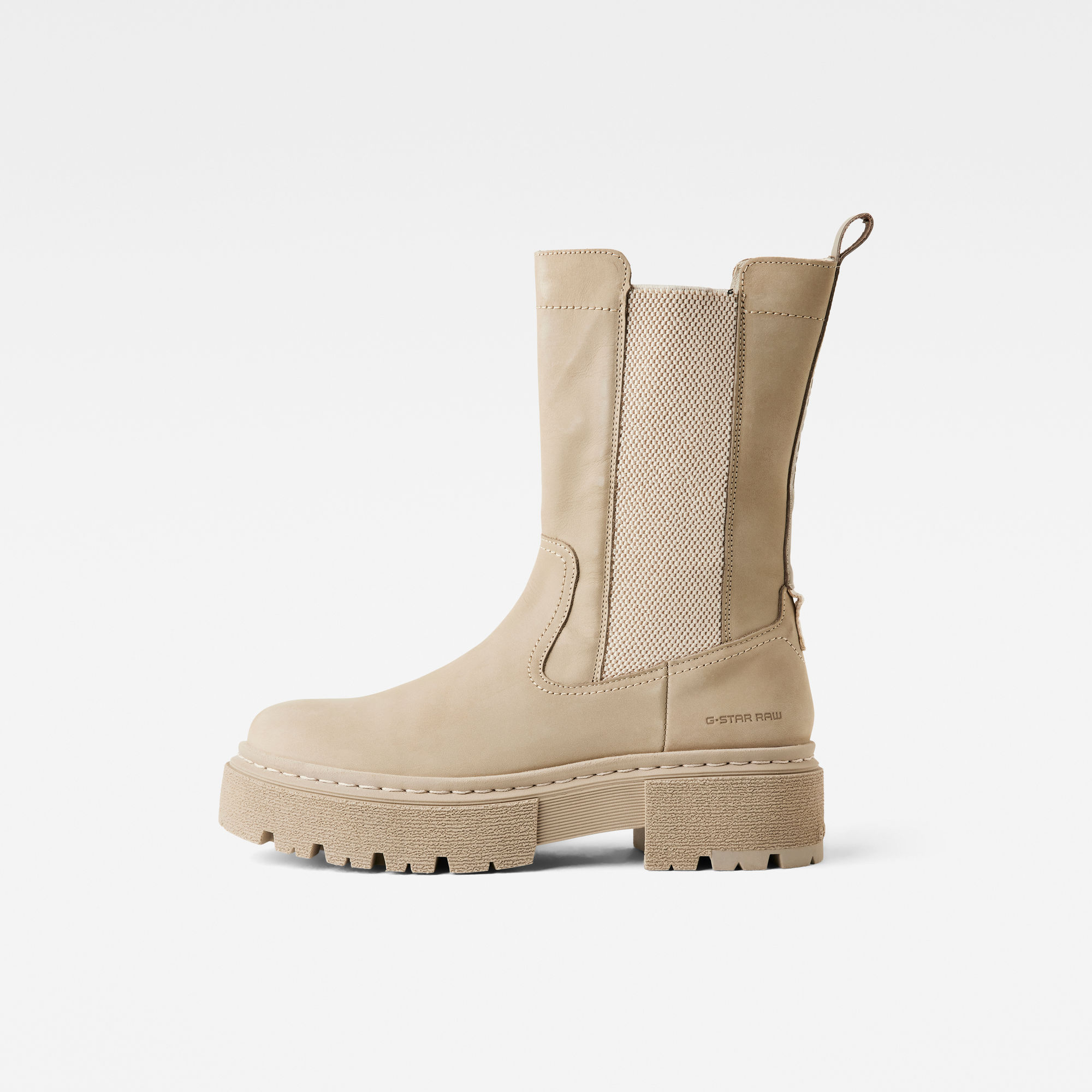 

Kafey Platform High Chelsea Nubuck Stiefel - Beige - Damen