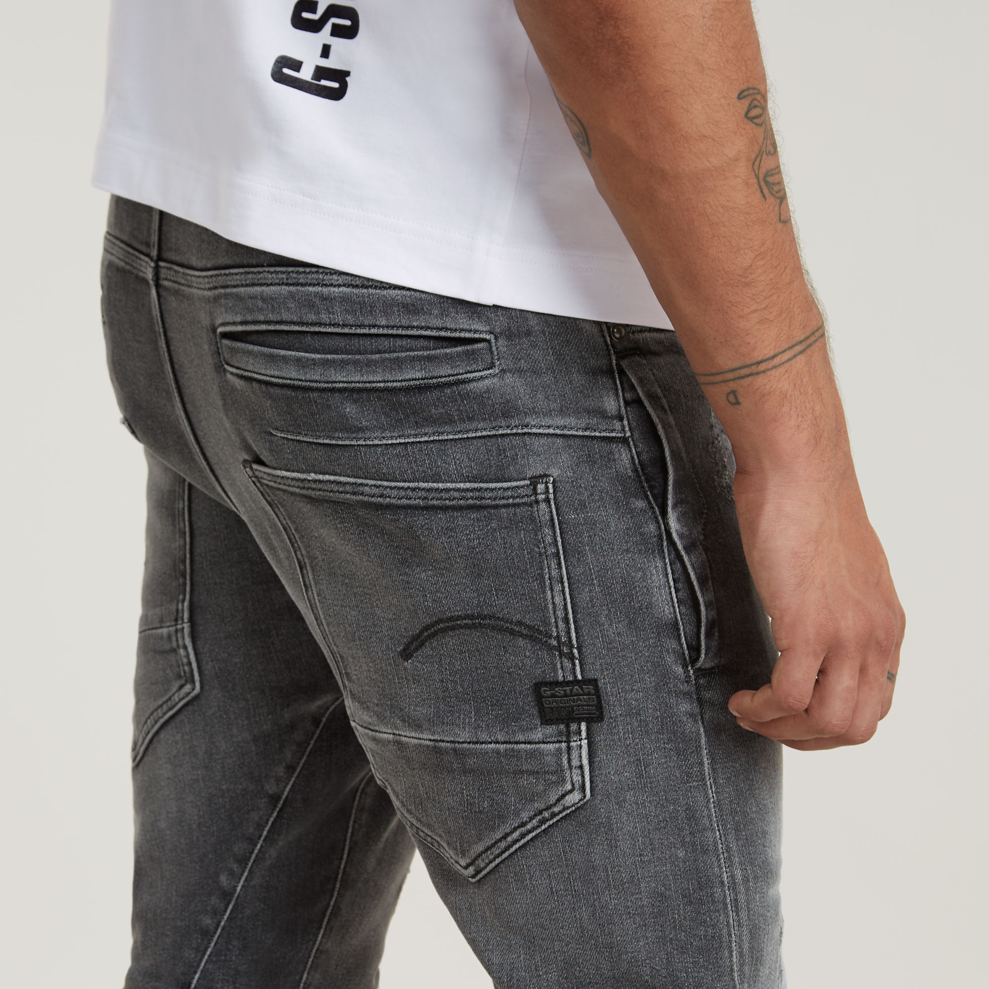 G-Star RAW D-Staq 3D Slim Jeans Grijs Heren