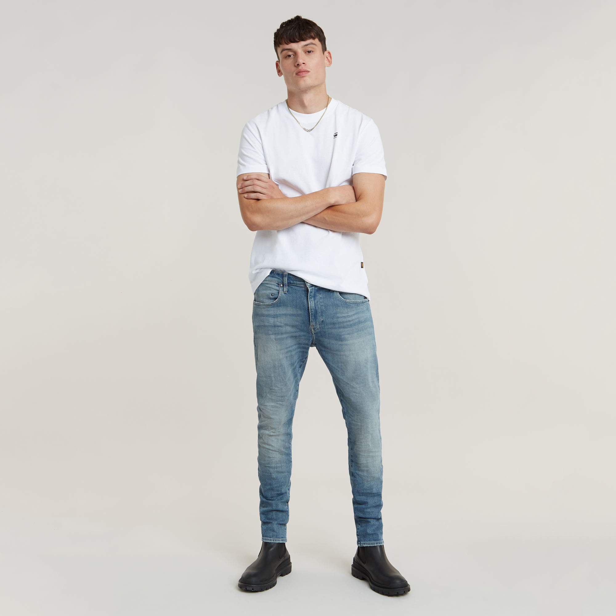 G-Star RAW Revend FWD Skinny Jeans Lichtblauw Heren