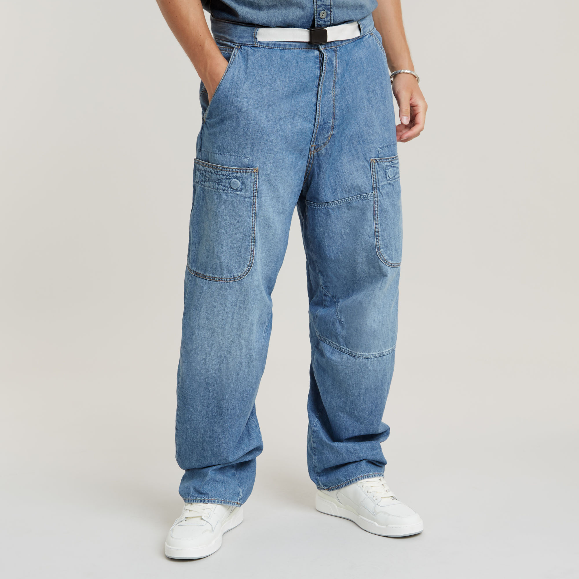 G-Star RAW Travail 3D Relaxed Jeans Lichtblauw Heren