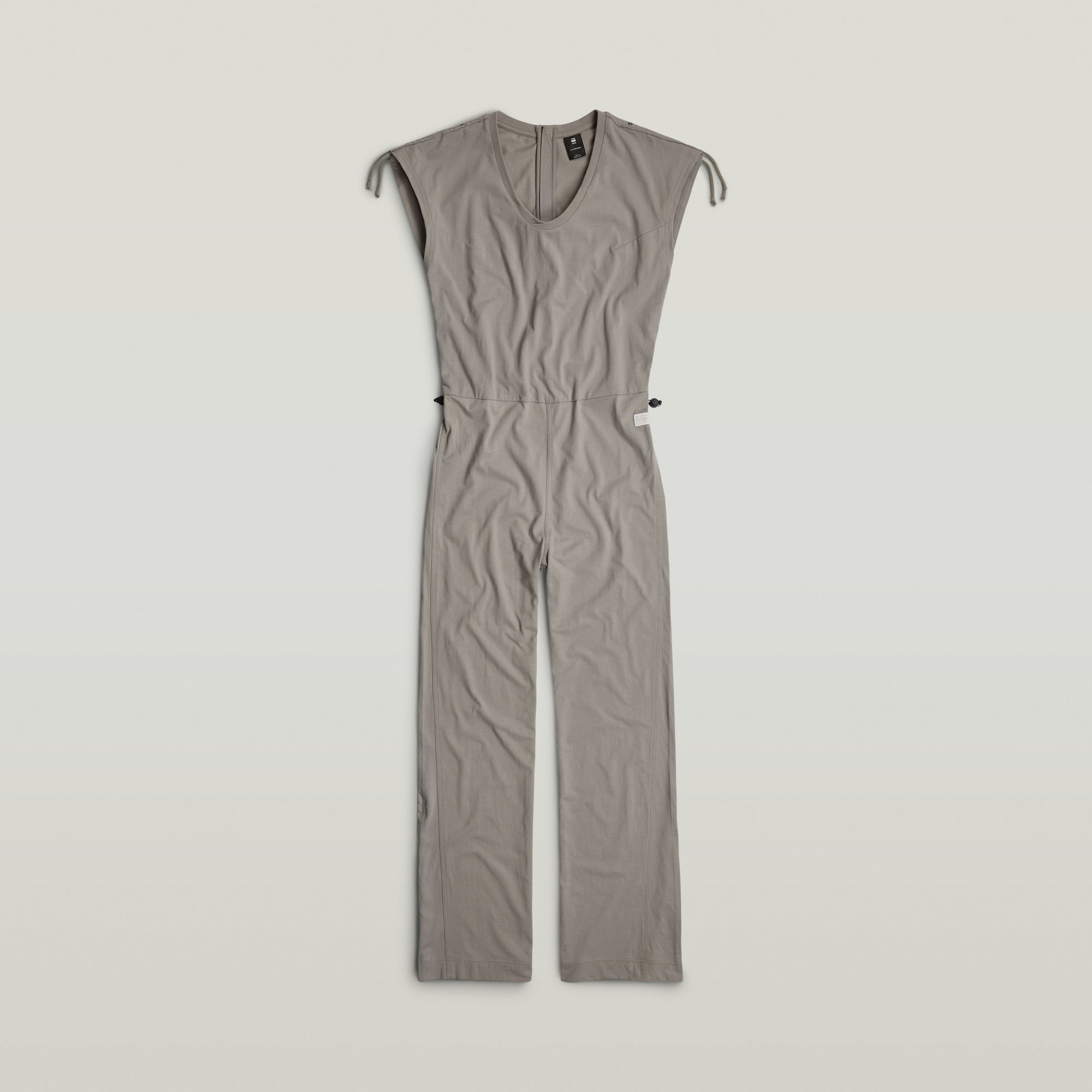 G-Star RAW Riveted Flared Jumpsuit Beige Dames