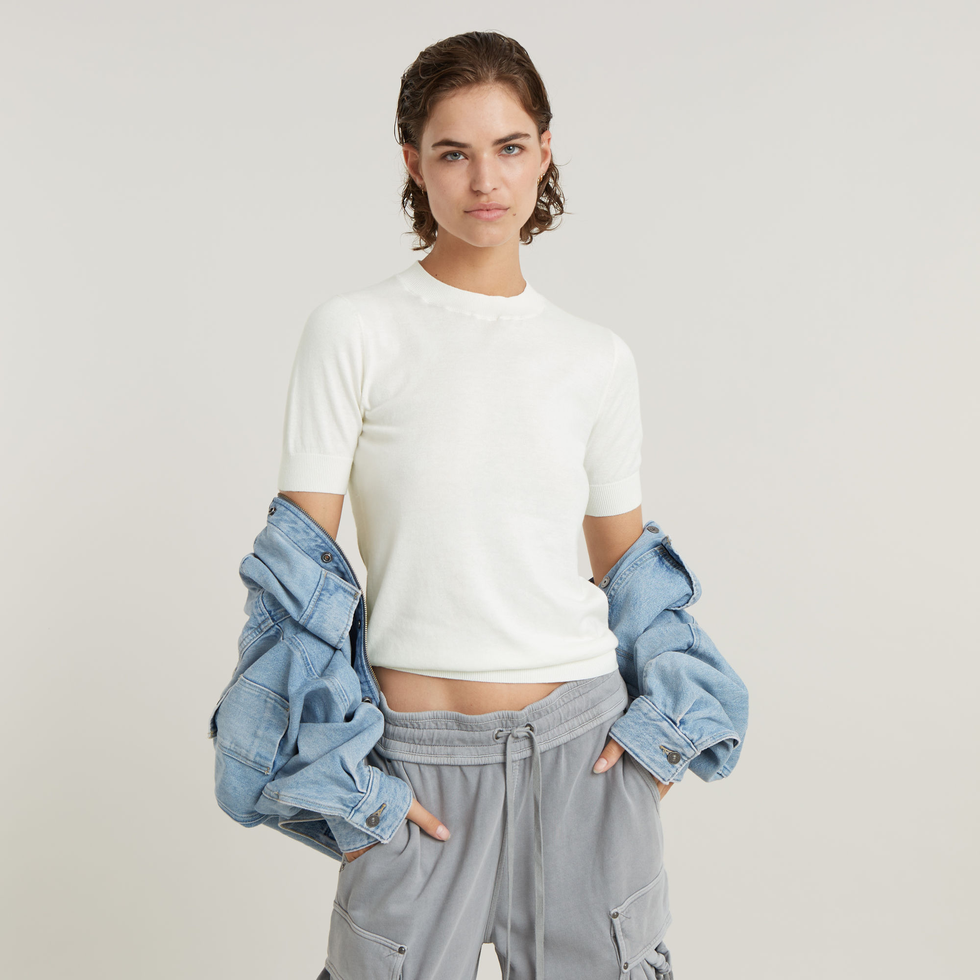 G-Star RAW Lichtgewicht Gebreide Top Summer - Wit - Dames