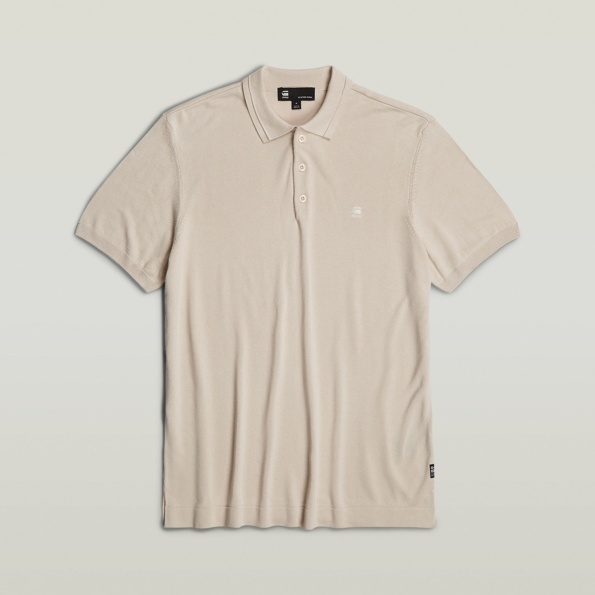 G-Star RAW Knitted Polo Wit Heren