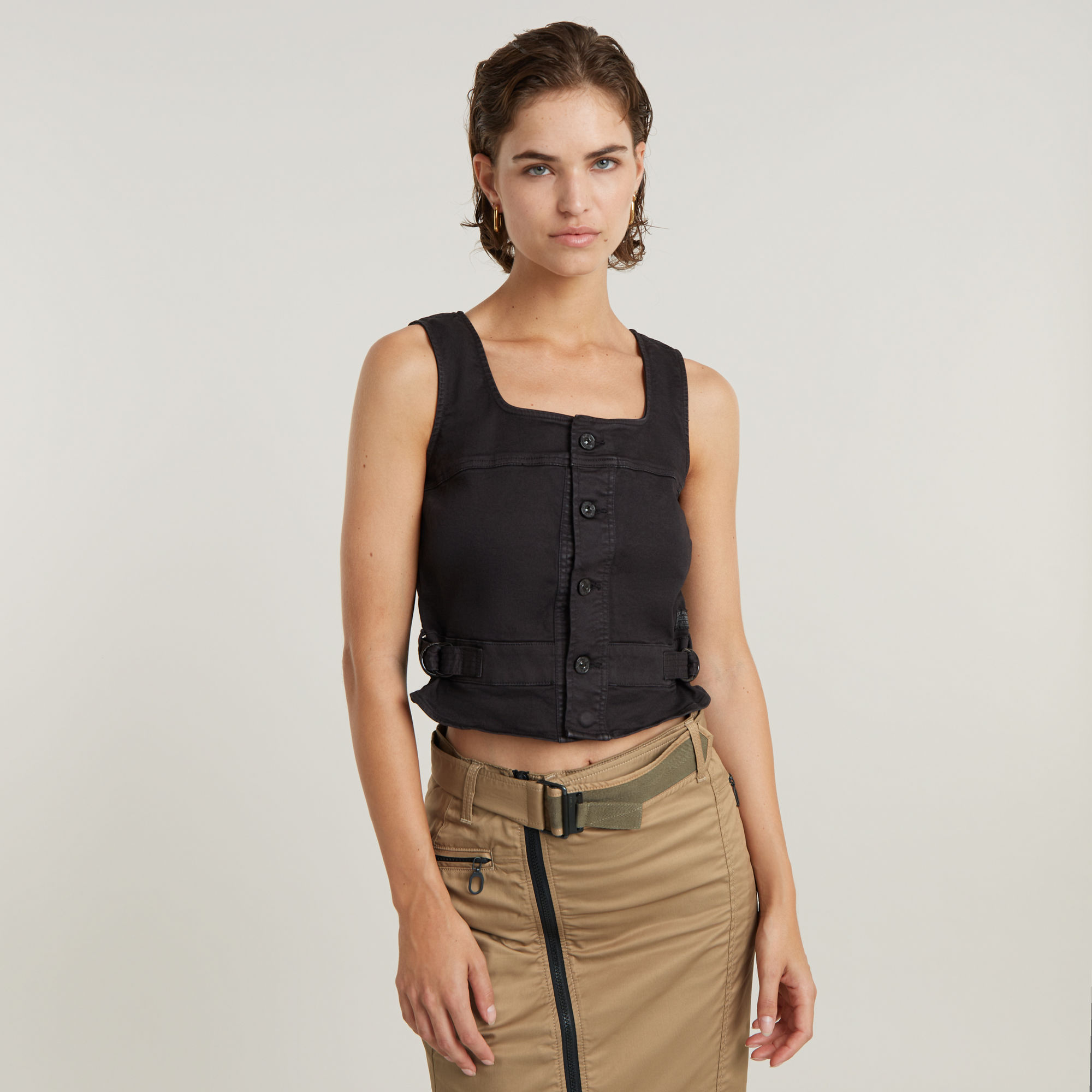 G-Star RAW Corset Top - Zwart - Dames