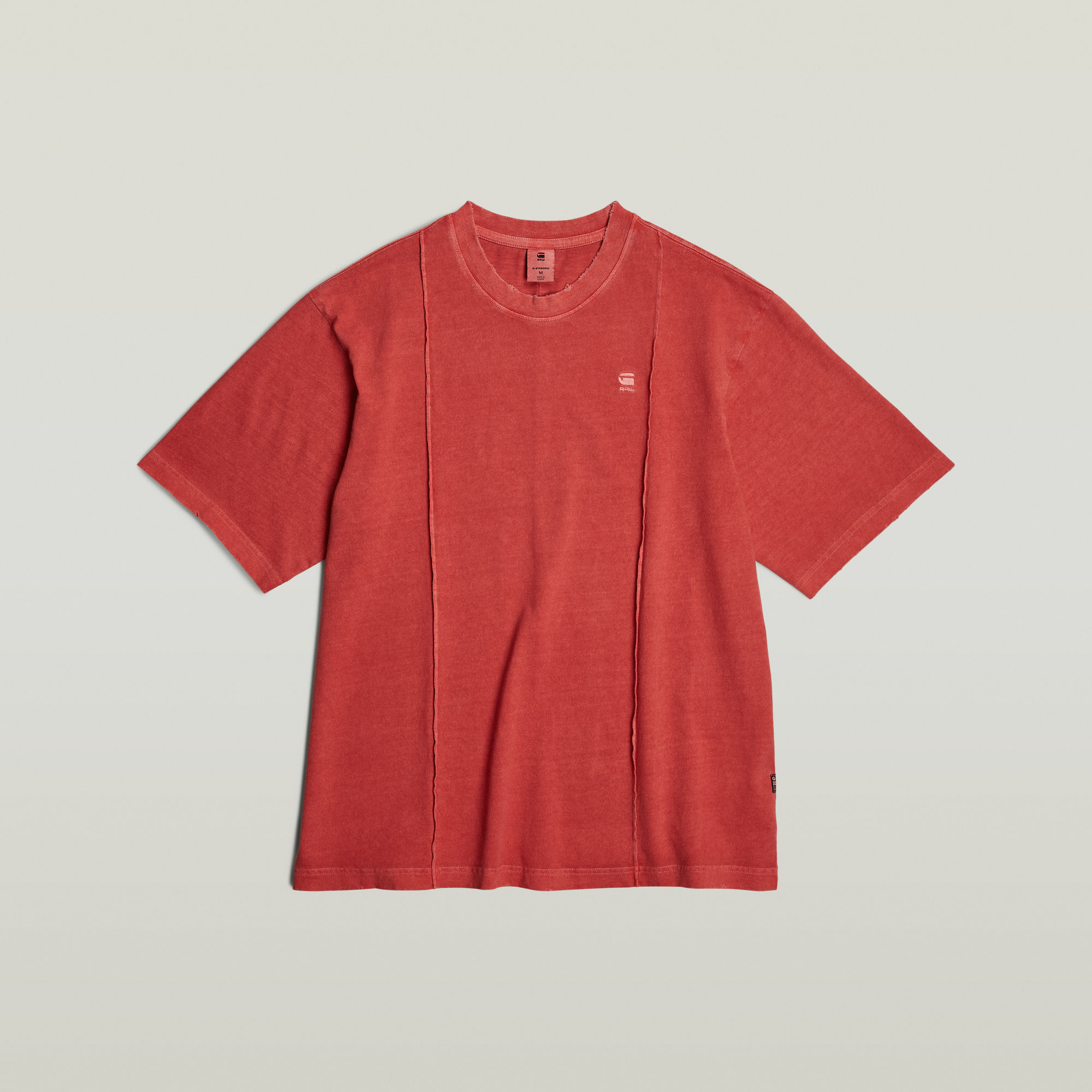 G-Star RAW Overdyed Destroyed Boxy T-Shirt Roze Heren