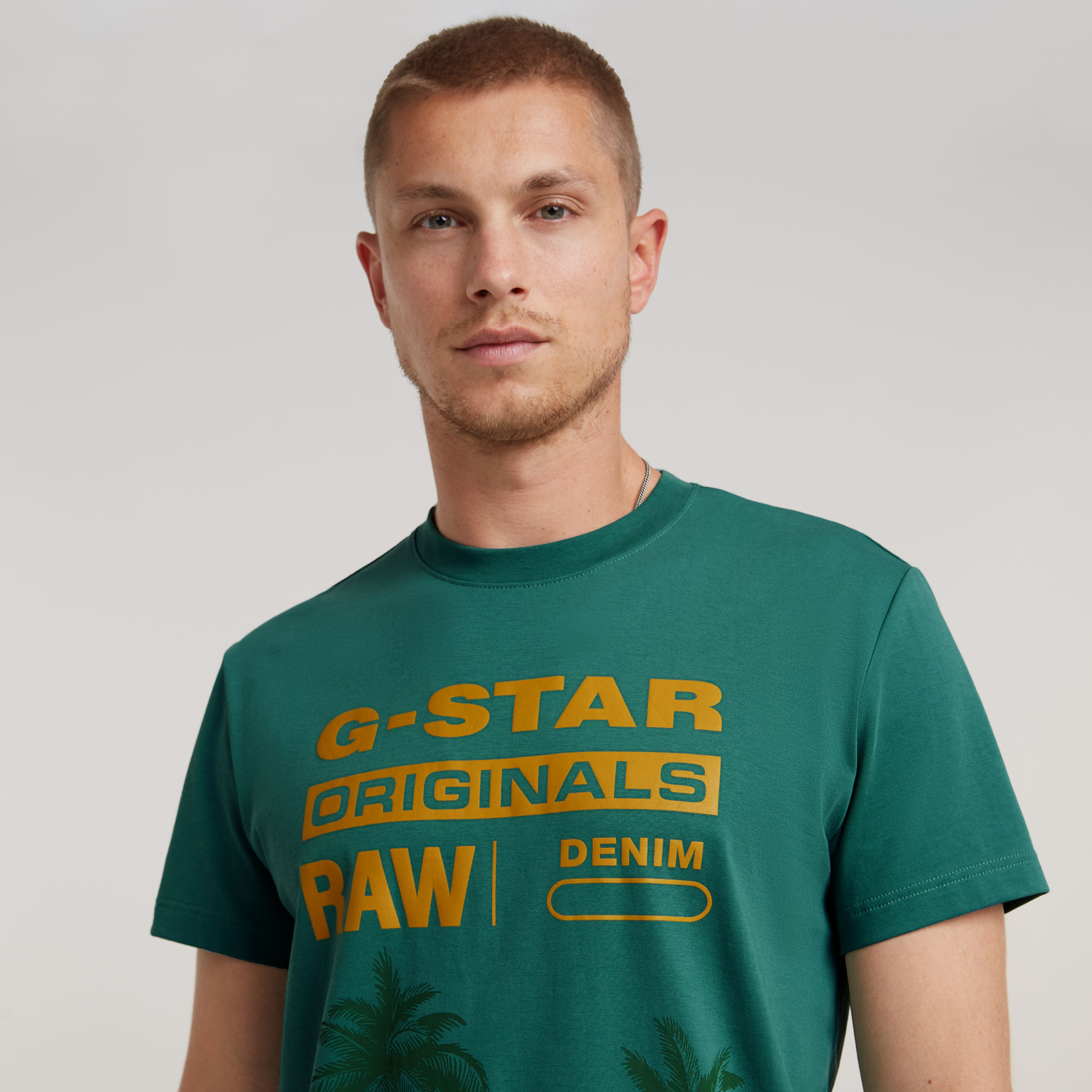 G-Star RAW Palm Originals T-Shirt Groen Heren