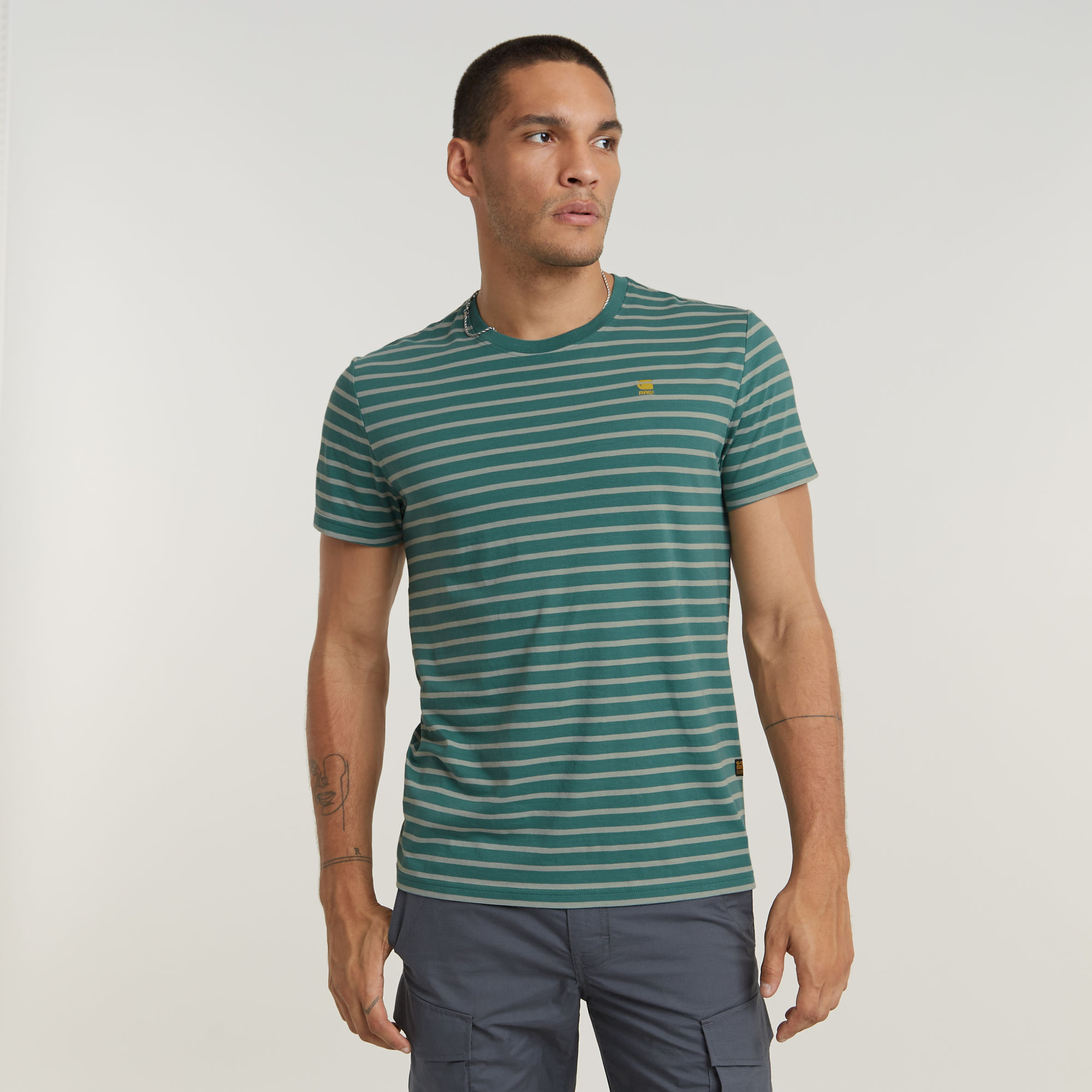 G-Star RAW Stripe T-Shirt Meerkleurig Heren