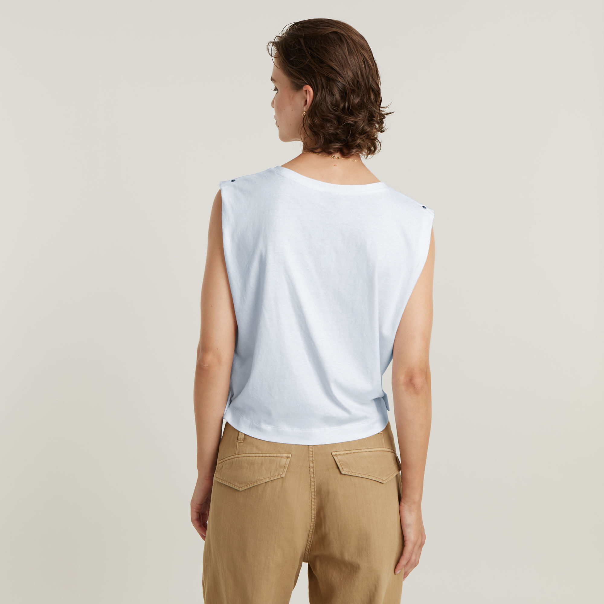 G-Star RAW Riveted Loose Top Wit Dames
