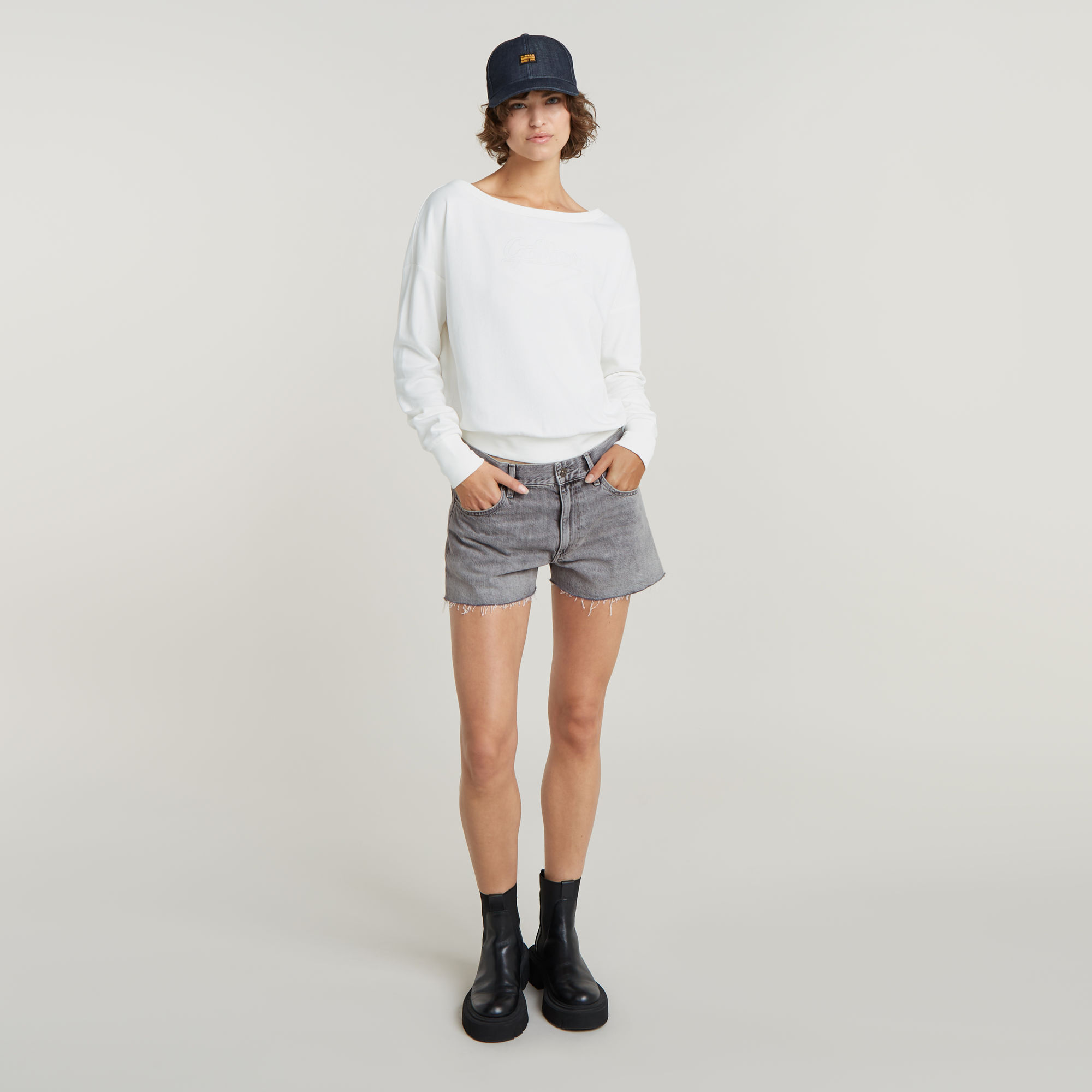 G-Star RAW Boothals Sweater Loose Wit Dames