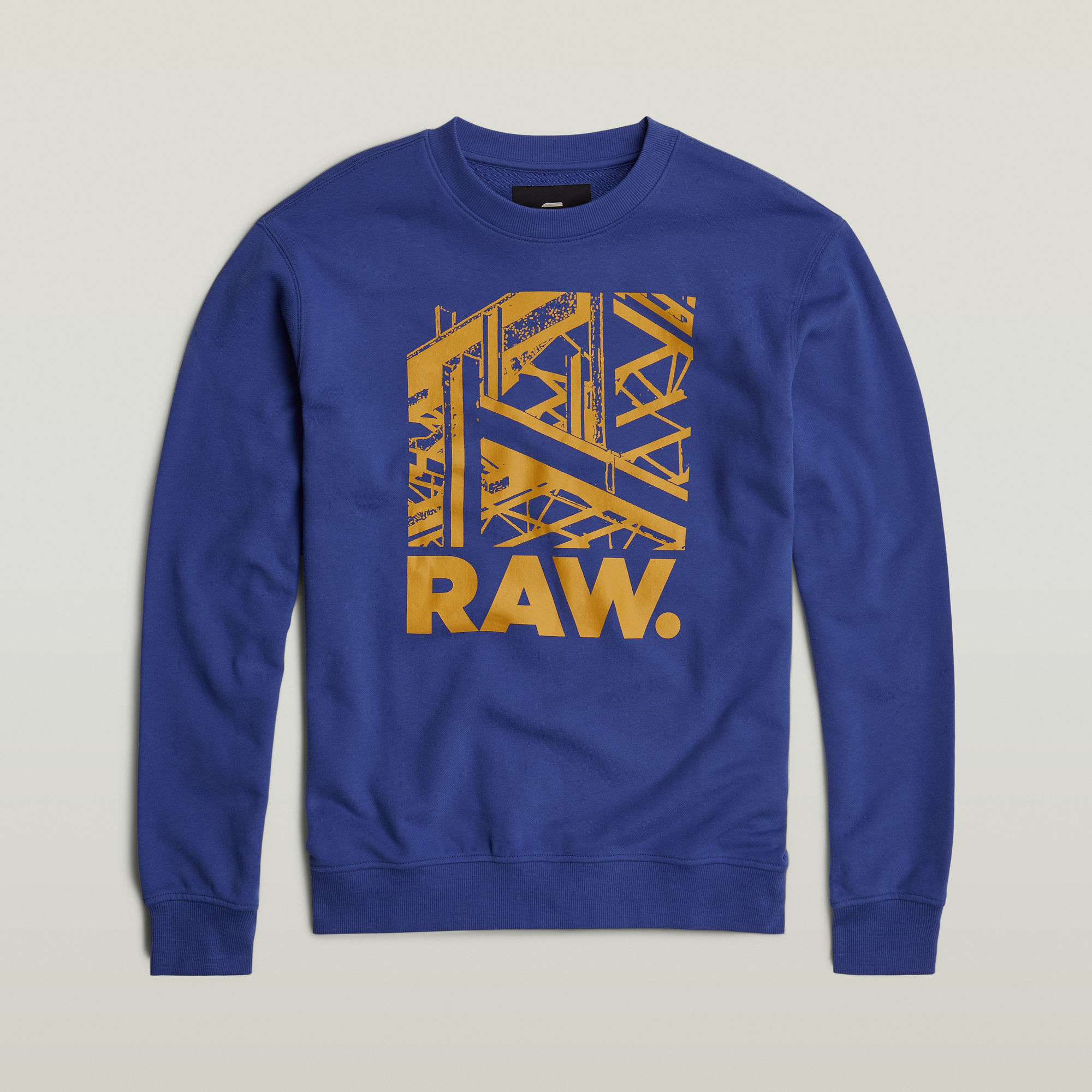 G-Star RAW Construction Sweater Midden blauw Heren
