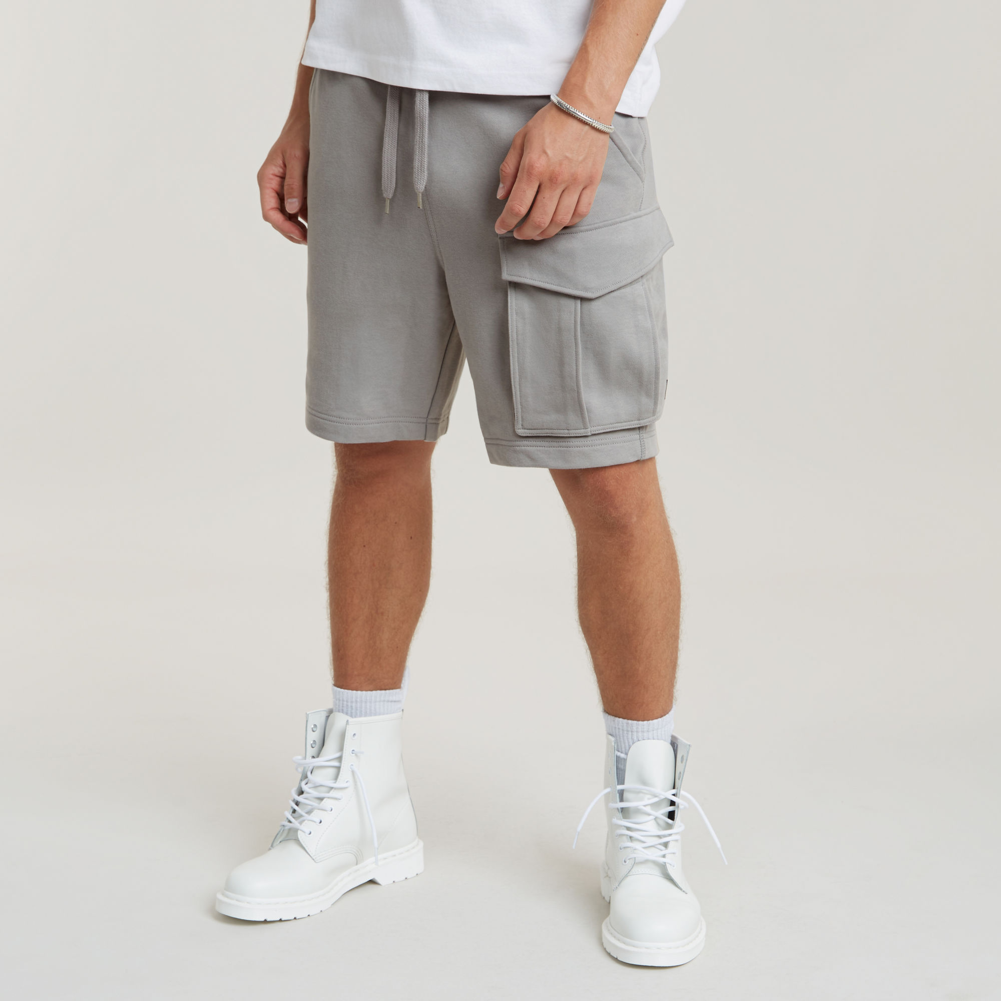 

One Pocket Sweat Shorts - Grey - Men