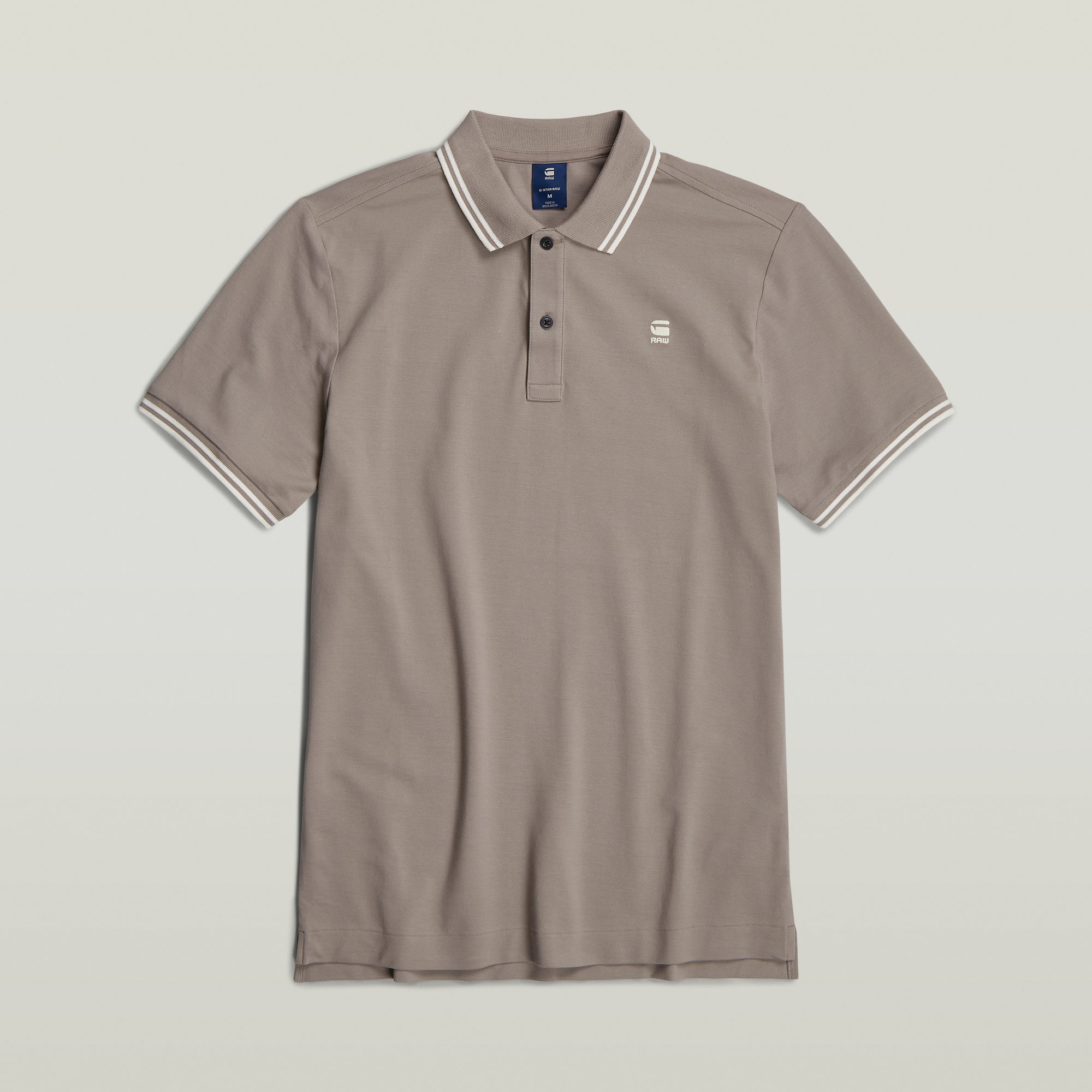 G-Star RAW Dunda Slim Stripe Polo Beige Heren