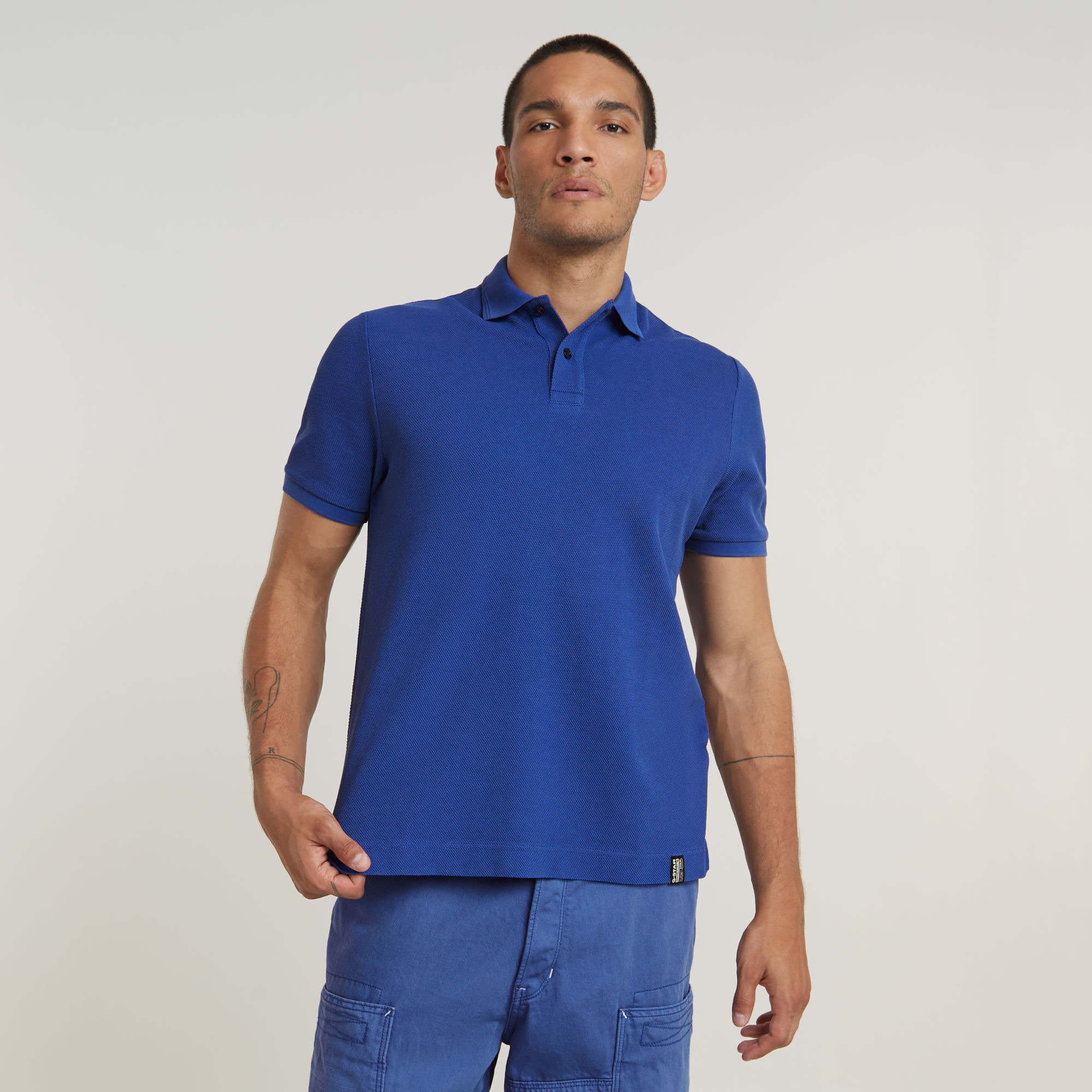 

Essential Polo - Medium blue - Men