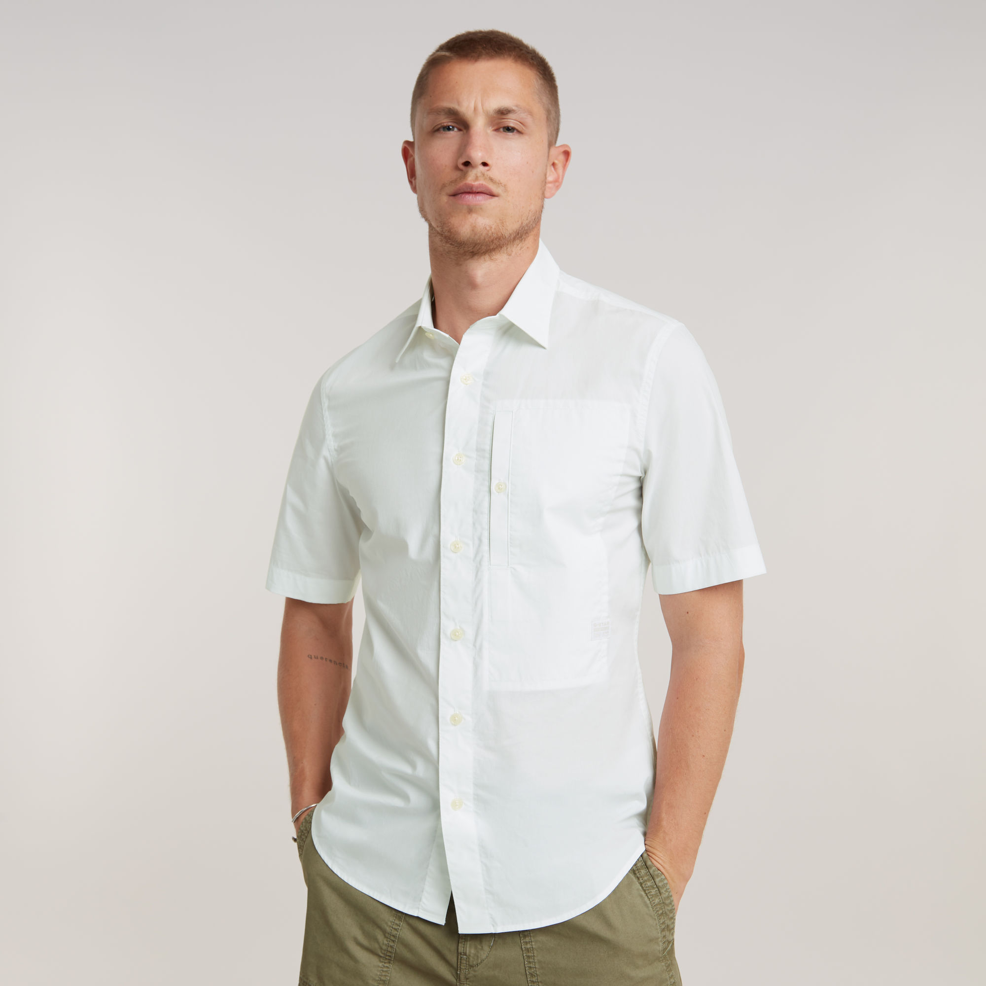 G-Star RAW G4A Slim Shirt - Wit - Heren