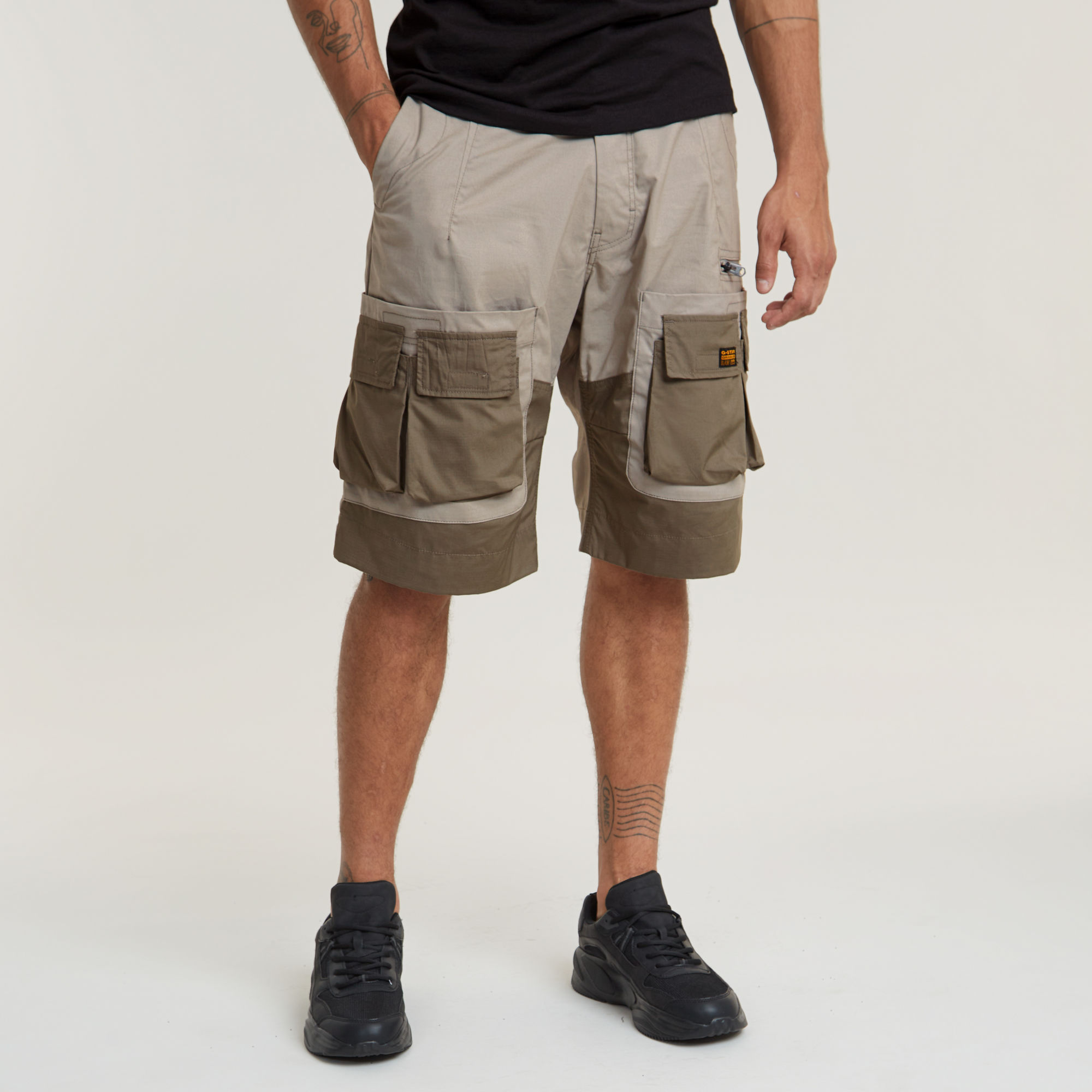 

P-35T Relaxed Cargo Shorts - Beige - Men