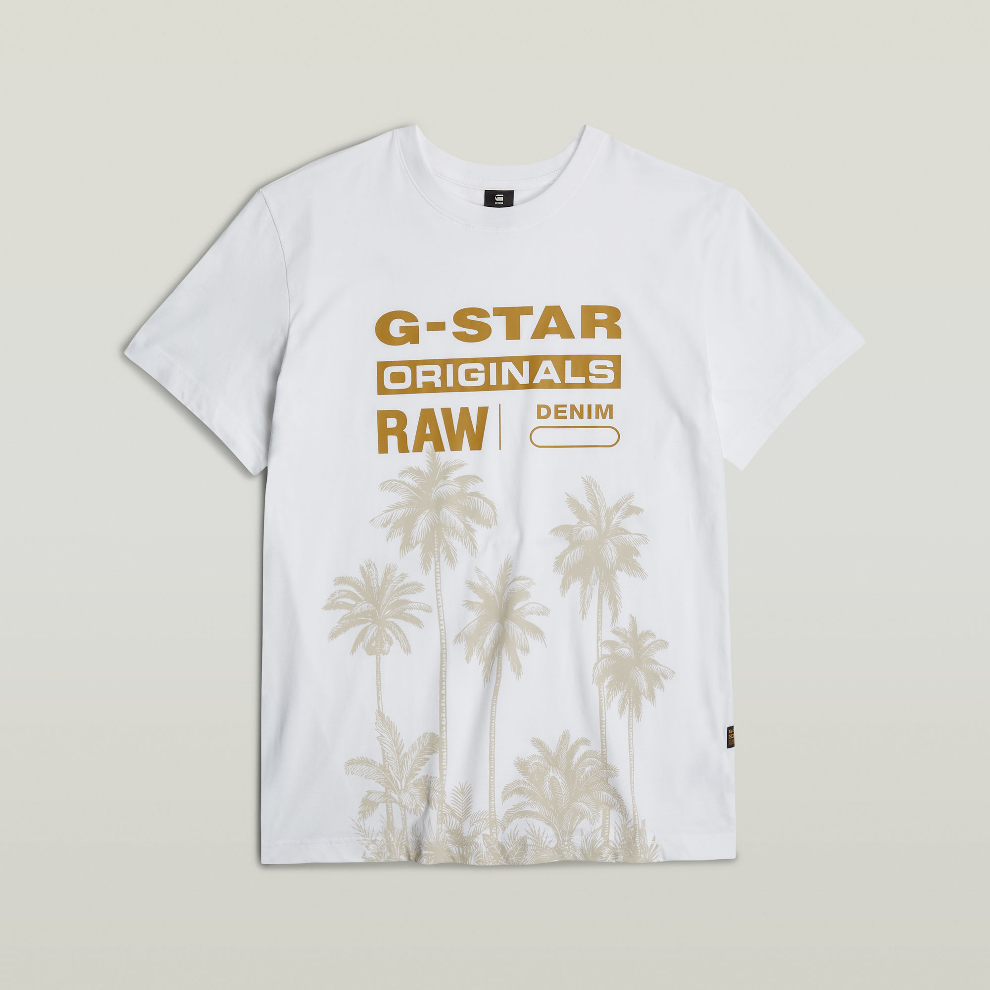 G-Star RAW Palm Originals T-Shirt Wit Heren